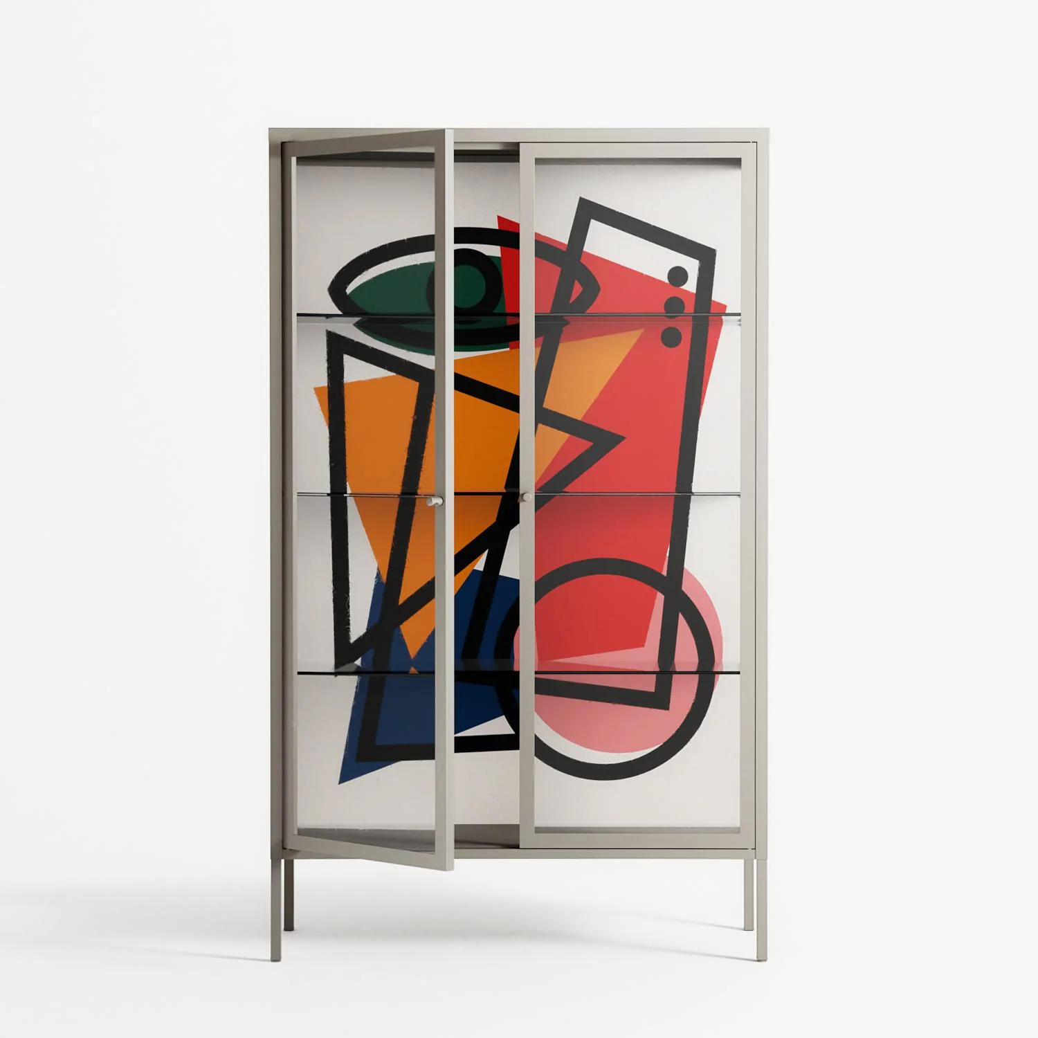 Misplaced - Cabinet - Vratislav Pecka - Pebble - Clear glass - Image 2