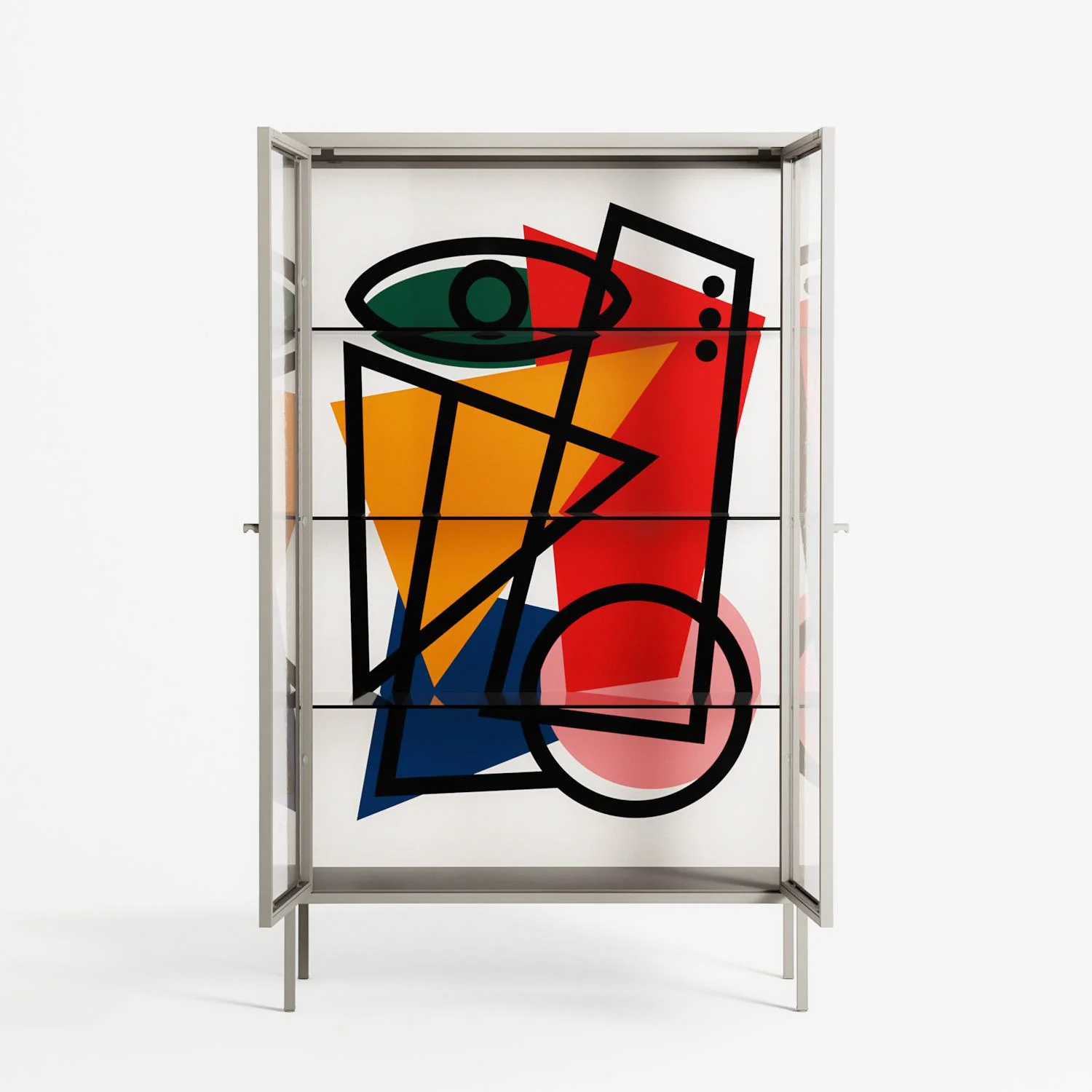 Misplaced - Cabinet - Vratislav Pecka - Pebble - Clear glass - Image 3
