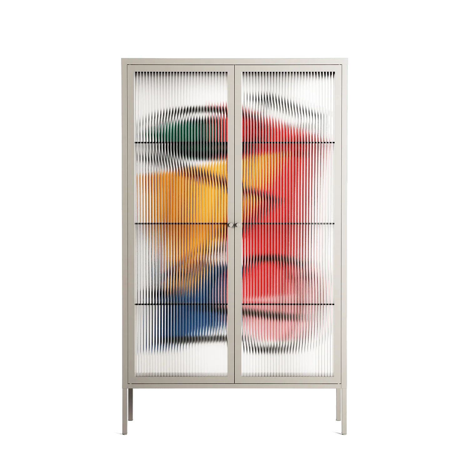 Misplaced - Cabinet - Vratislav Pecka - Pebble - Reeded glass