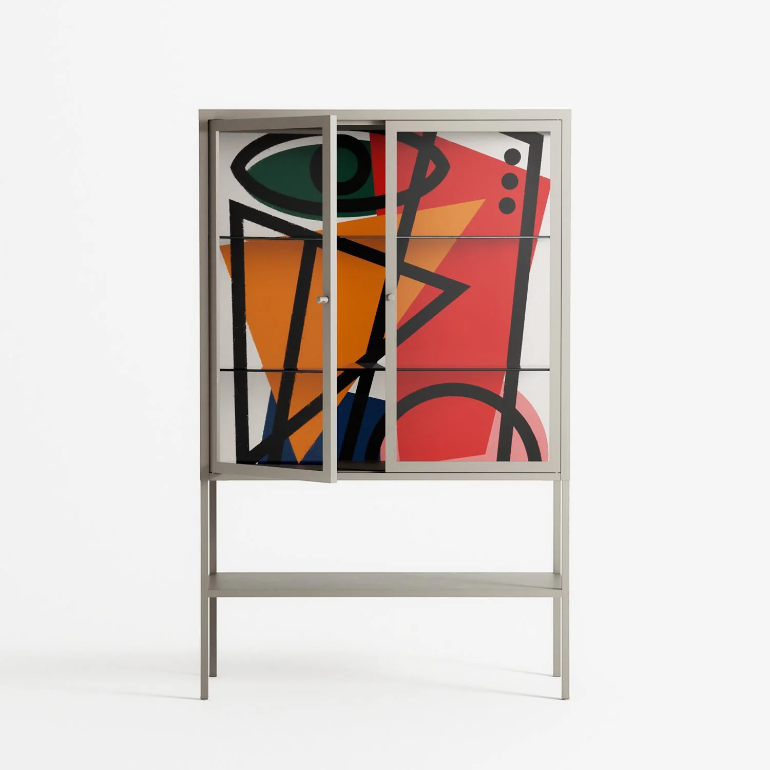 Misplaced - Loft Cabinet - Vratislav Pecka - Pebble - Clear glass - Image 2