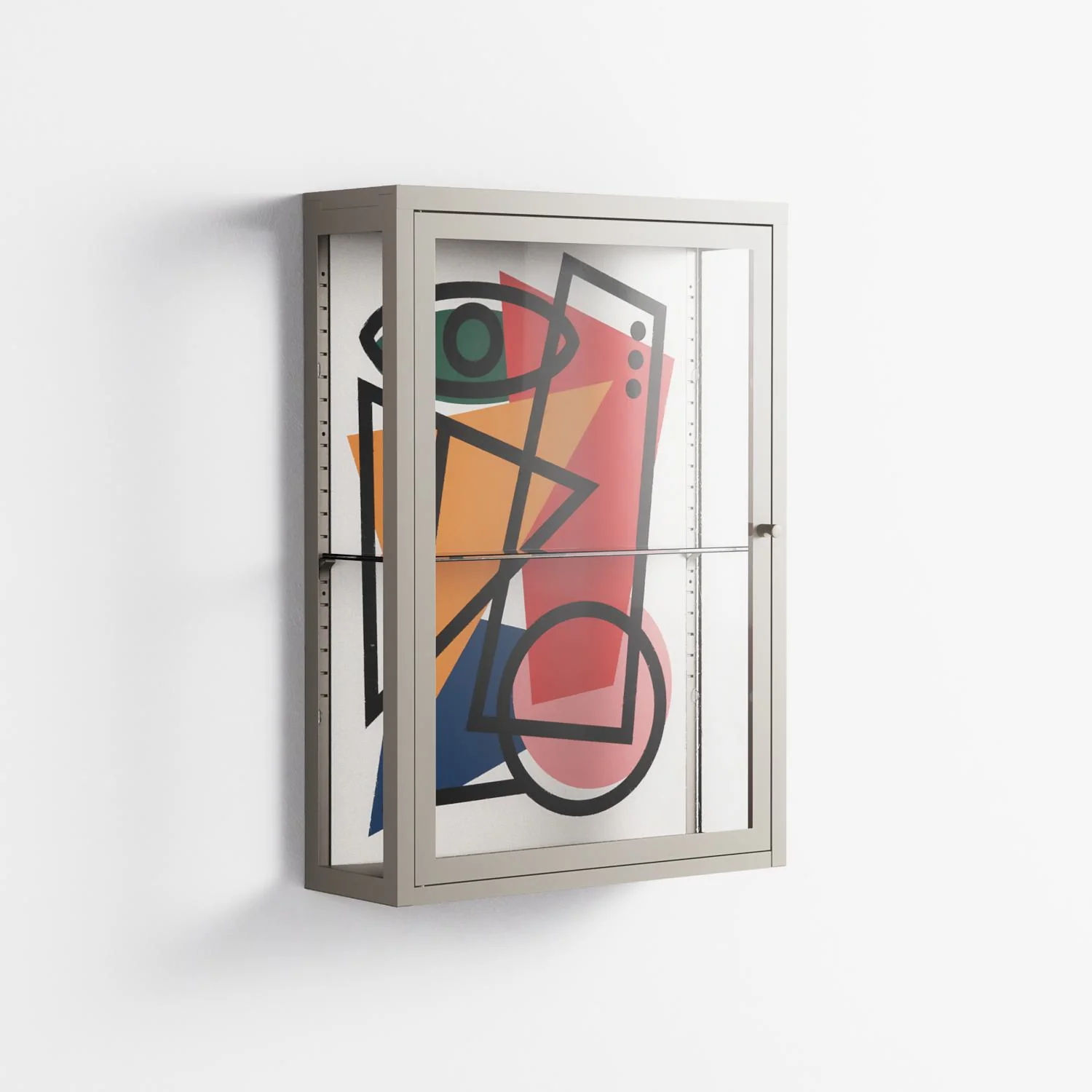 Misplaced - Wall Cabinet - Vratislav Pecka - Pebble - Clear glass - Image 4