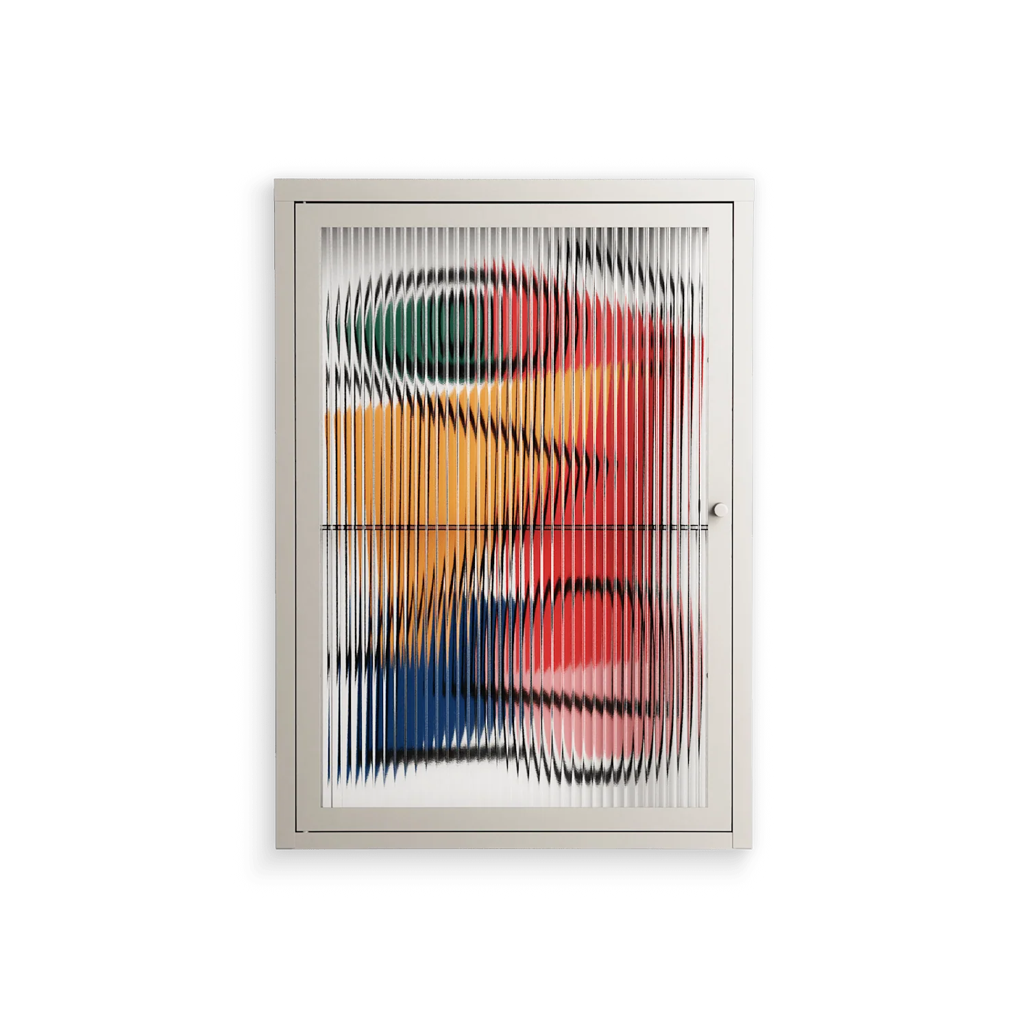 Misplaced - Wall Cabinet - Vratislav Pecka - Pebble - Reeded glass