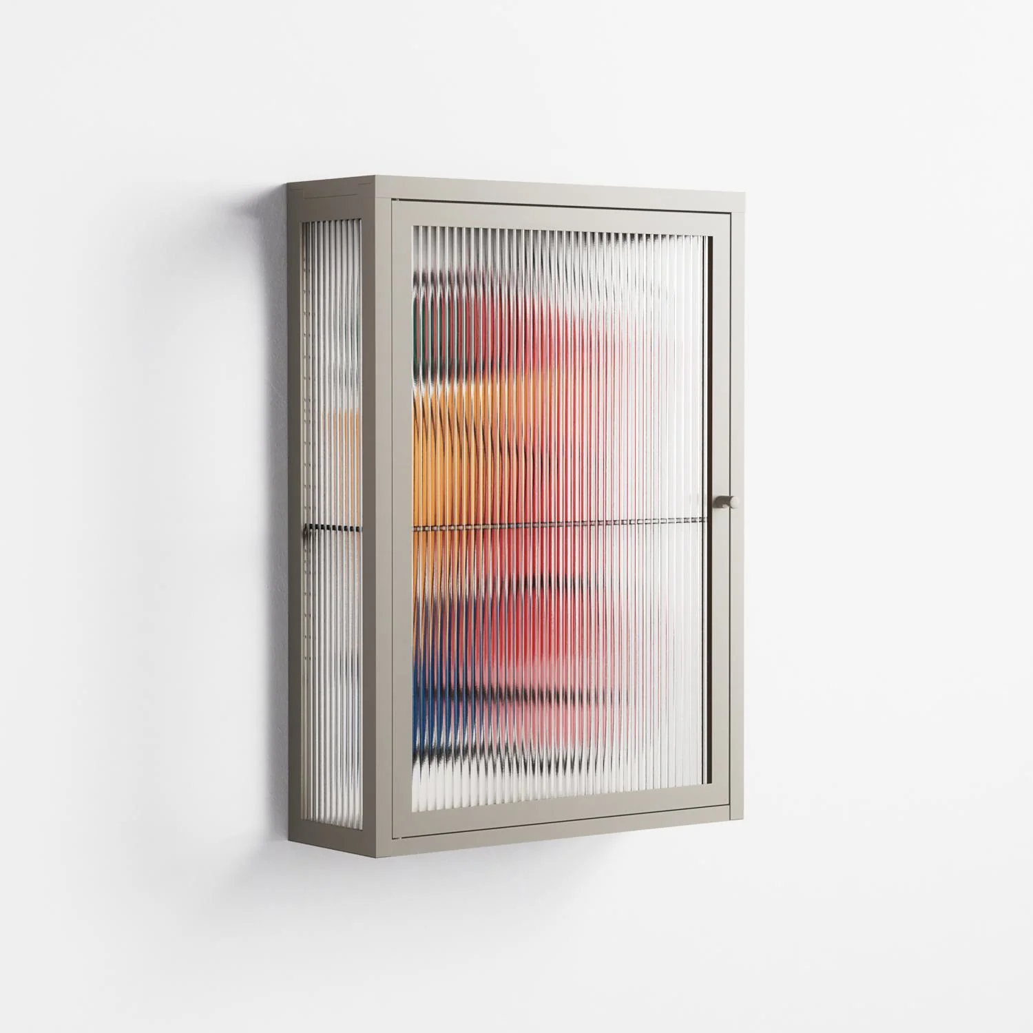 Misplaced - Wall Cabinet - Vratislav Pecka - Pebble - Reeded glass - Image 4