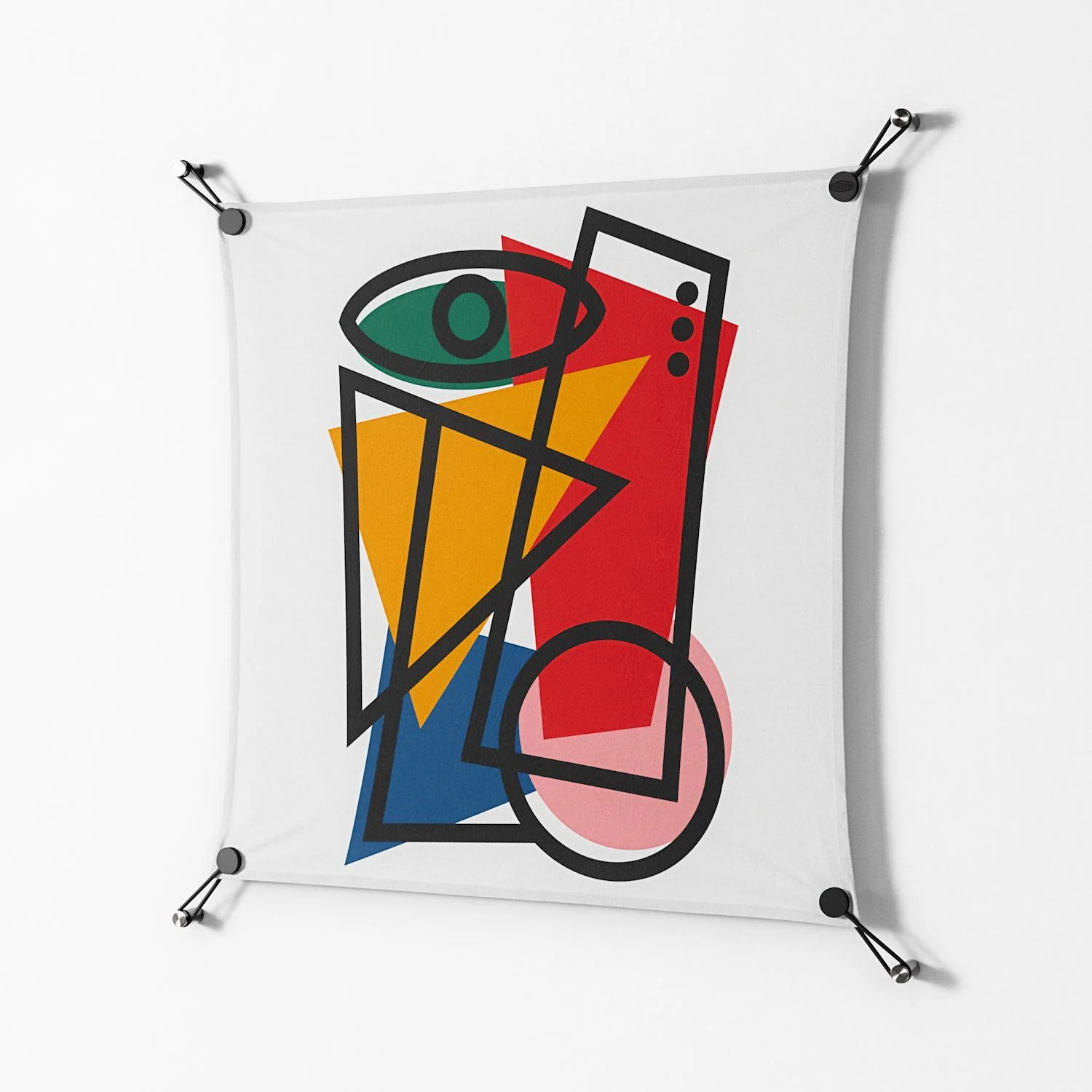 Misplaced - Work On Wall - Vratislav Pecka - Black - 70 x 70 cm - Image 2