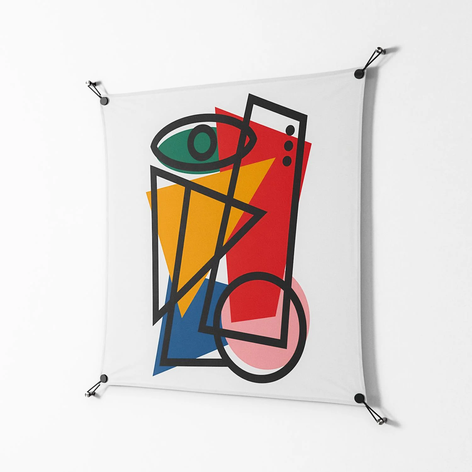 Misplaced - Work On Wall - Vratislav Pecka - Black - 90 x 90 cm - Image 2