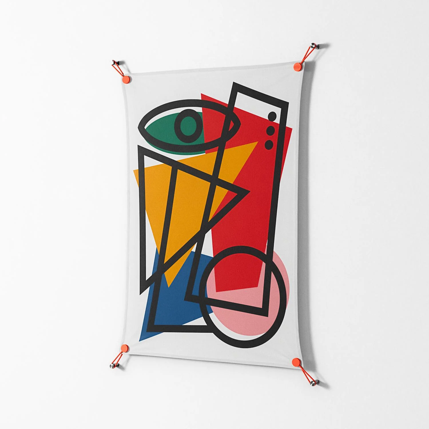Misplaced - Work On Wall - Vratislav Pecka - Orange - 70 x 100 cm - Image 2