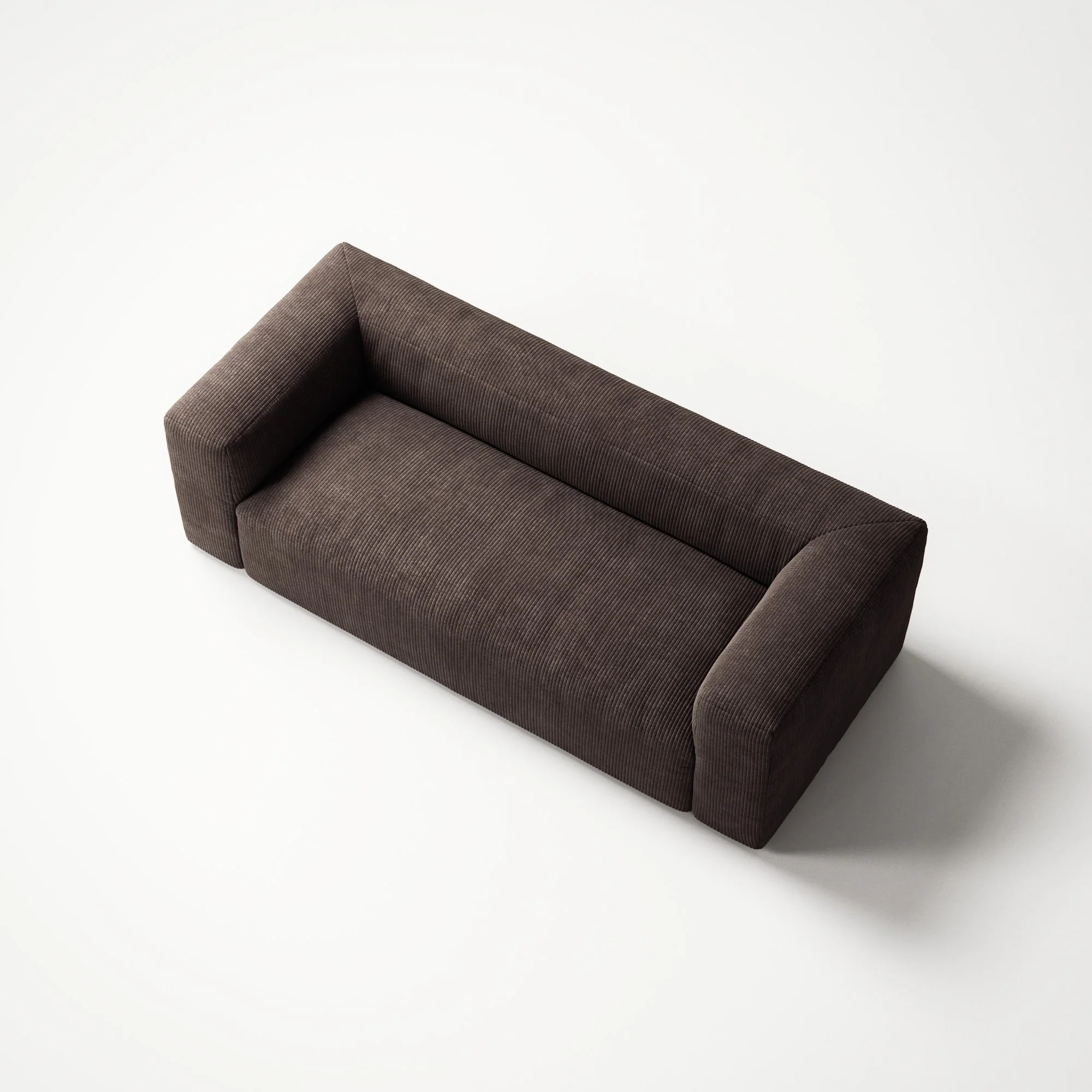 MONOLITH - 2 Seat - Bold Corduroy Dark Brown - Image 5