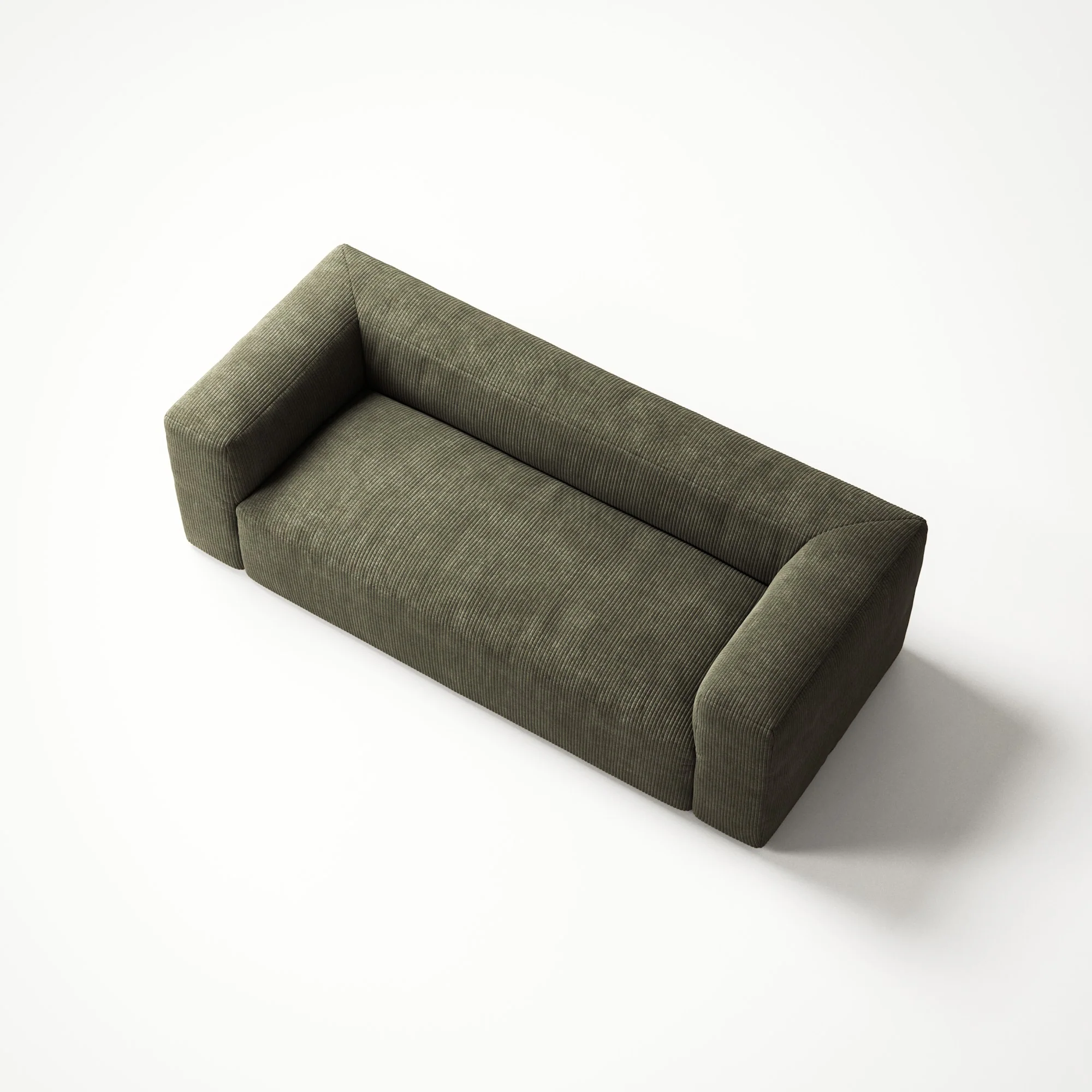 MONOLITH - 2 Seat - Bold Corduroy Moss Green - Image 4