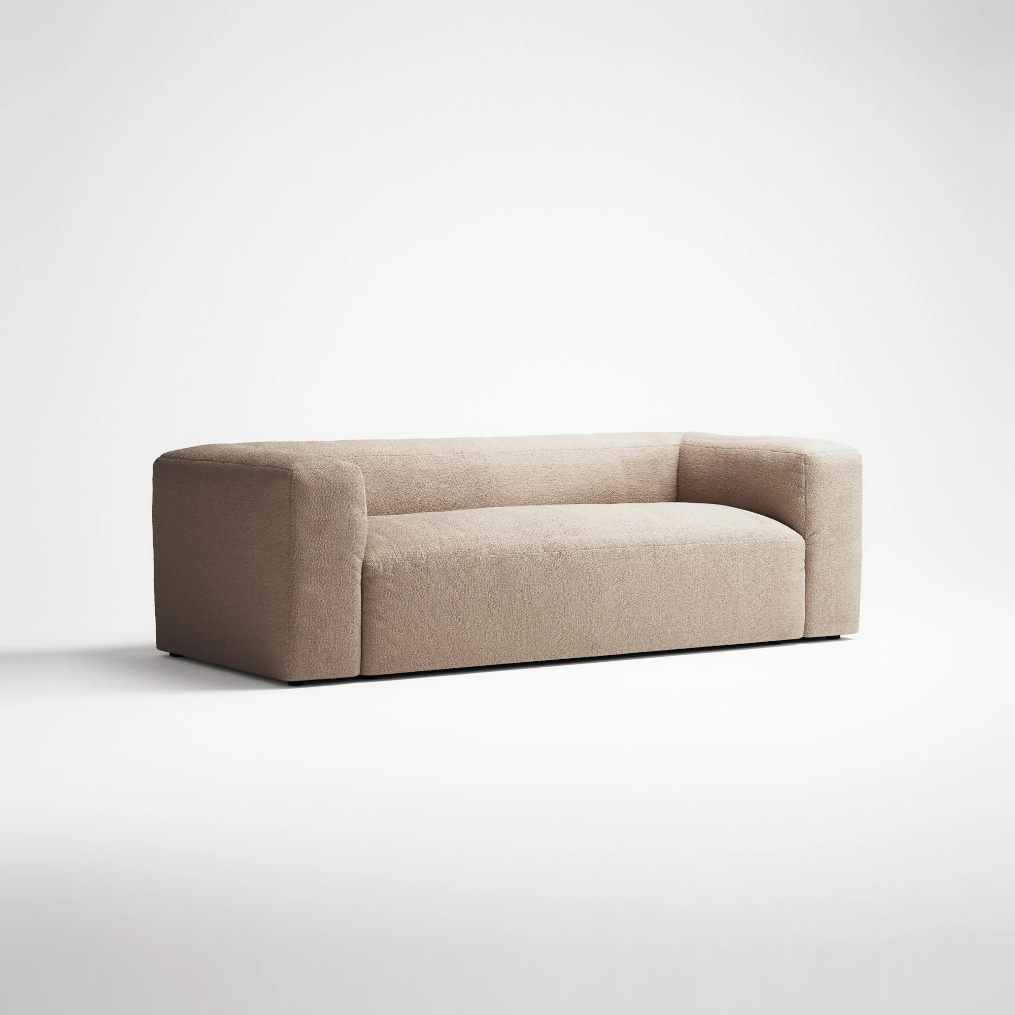 MONOLITH - 2 Seat - Glint Bouclé Chalk Pink - Image 3