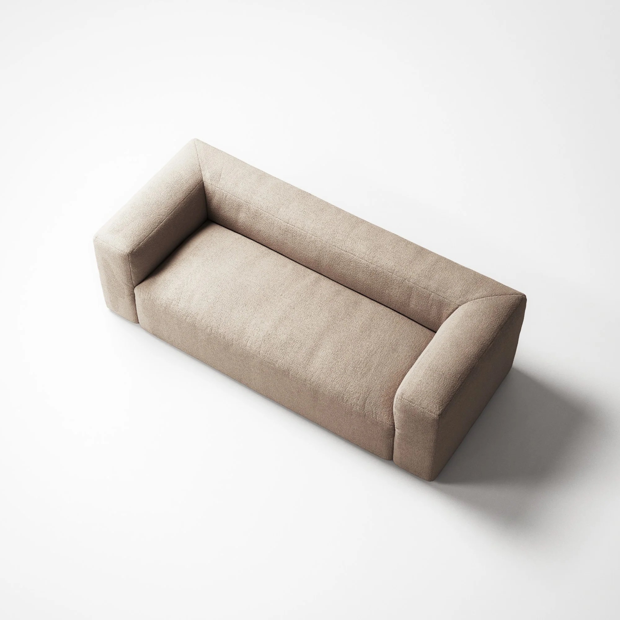 MONOLITH - 2 Seat - Glint Bouclé Chalk Pink - Image 4
