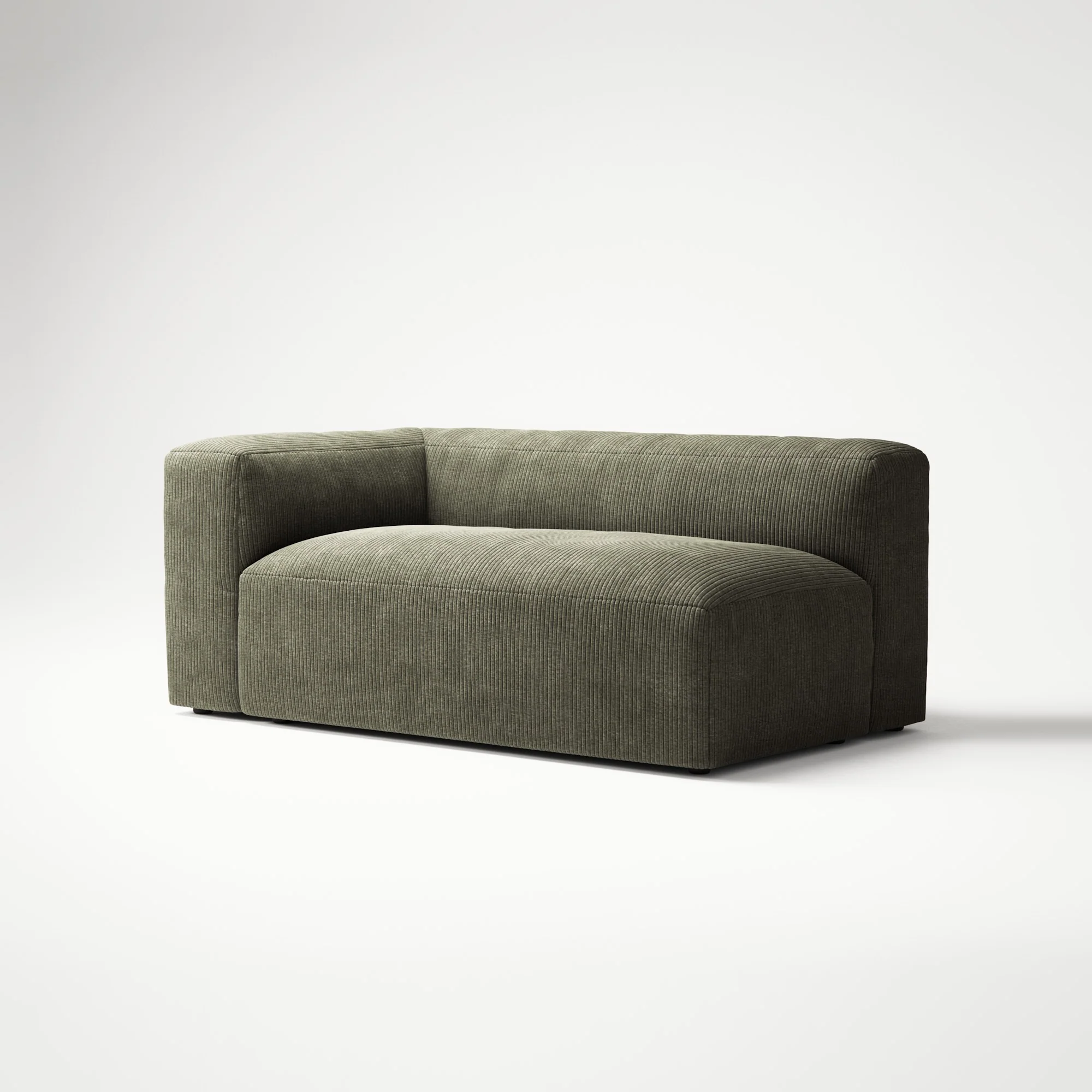 MONOLITH - 2 Seat - Left - Bold Corduroy Moss Green - Image 3