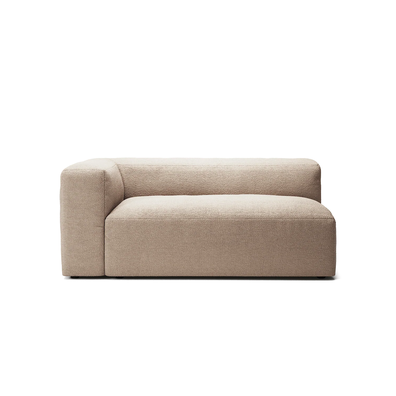 MONOLITH - 2 Seat - Left - Glint Bouclé Chalk Pink