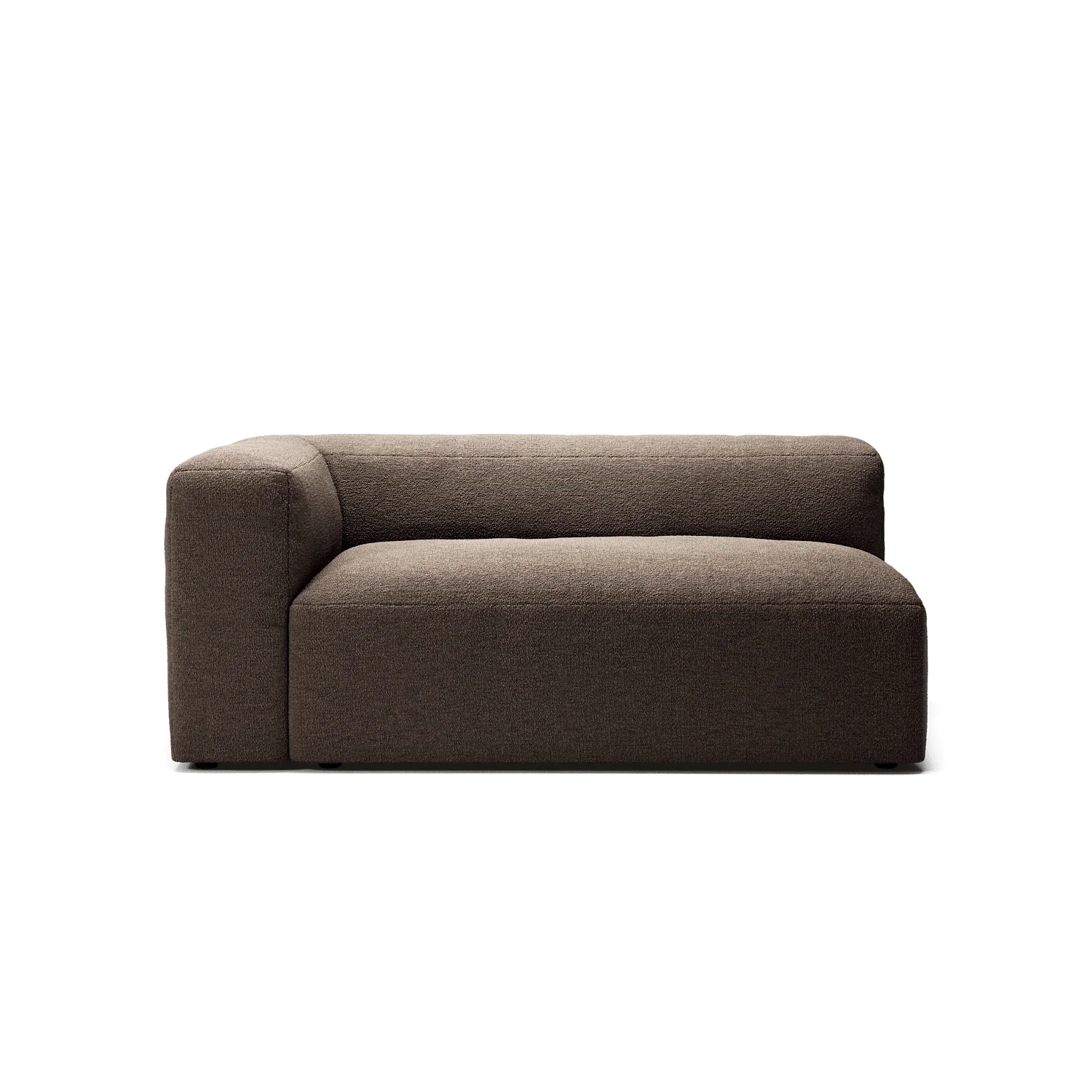 MONOLITH - 2 Seat - Left - Glint Bouclé Dark Brown