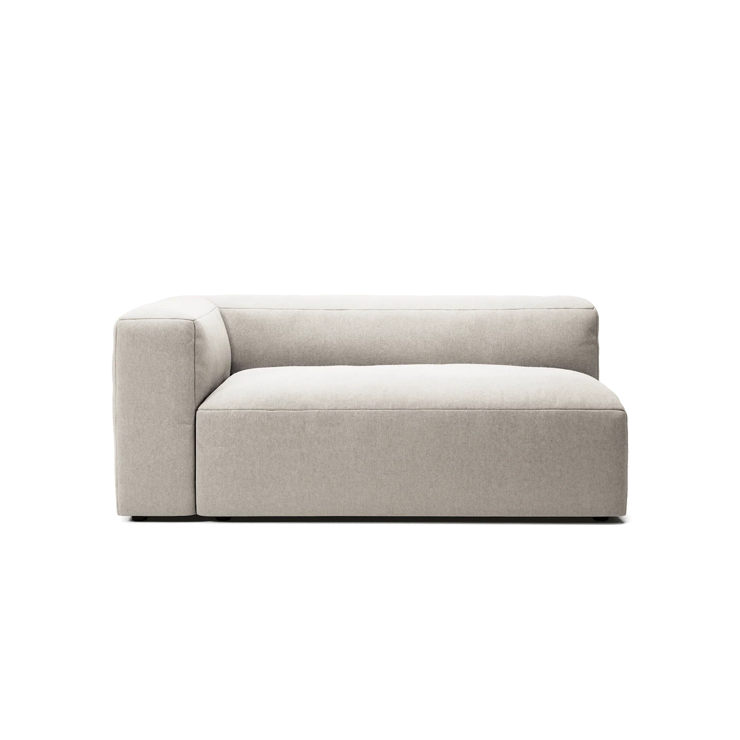 MONOLITH - 2 Seat - Left - Micro Chenille Grey Cream