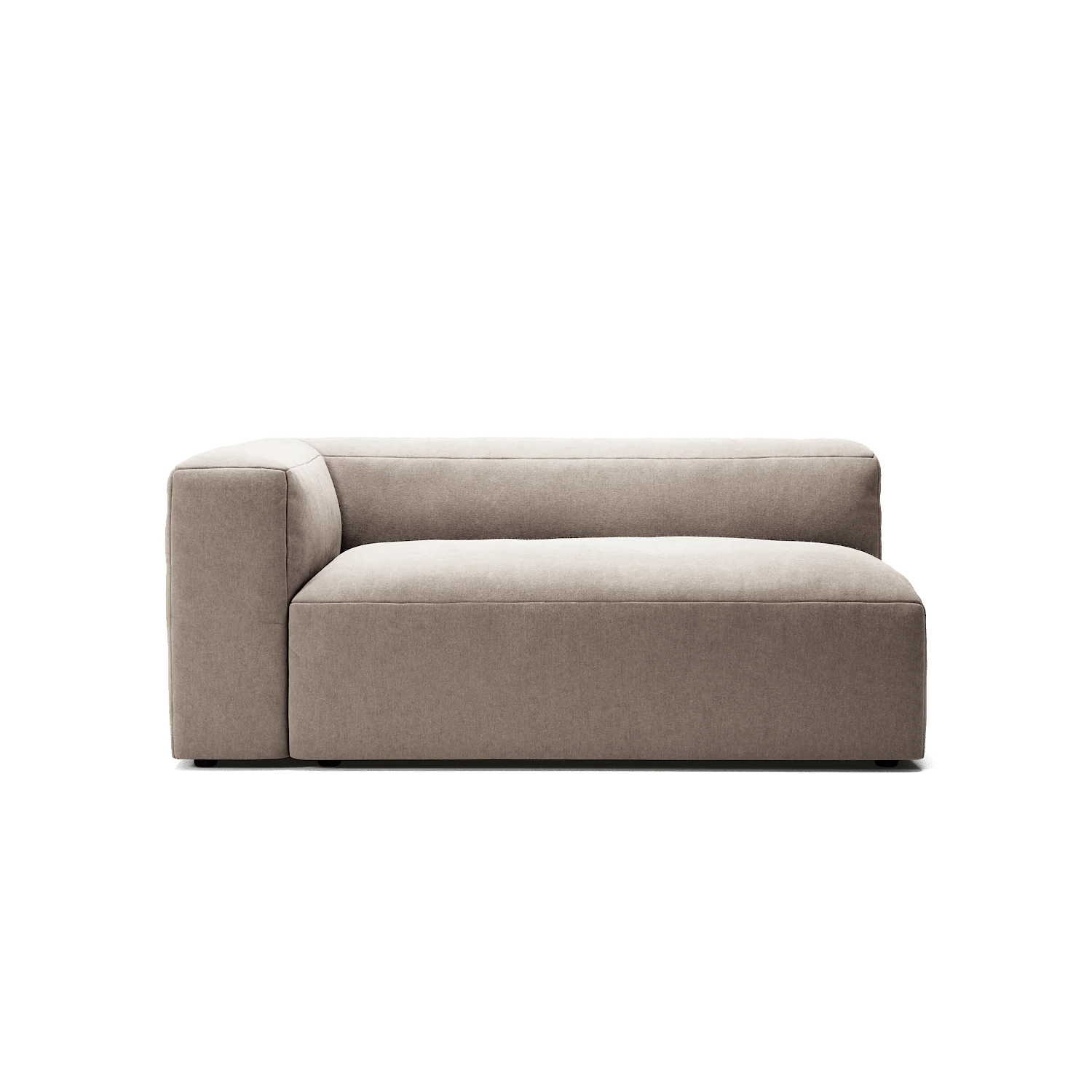 MONOLITH - 2 Seat - Left - Micro Chenille Stone Beige