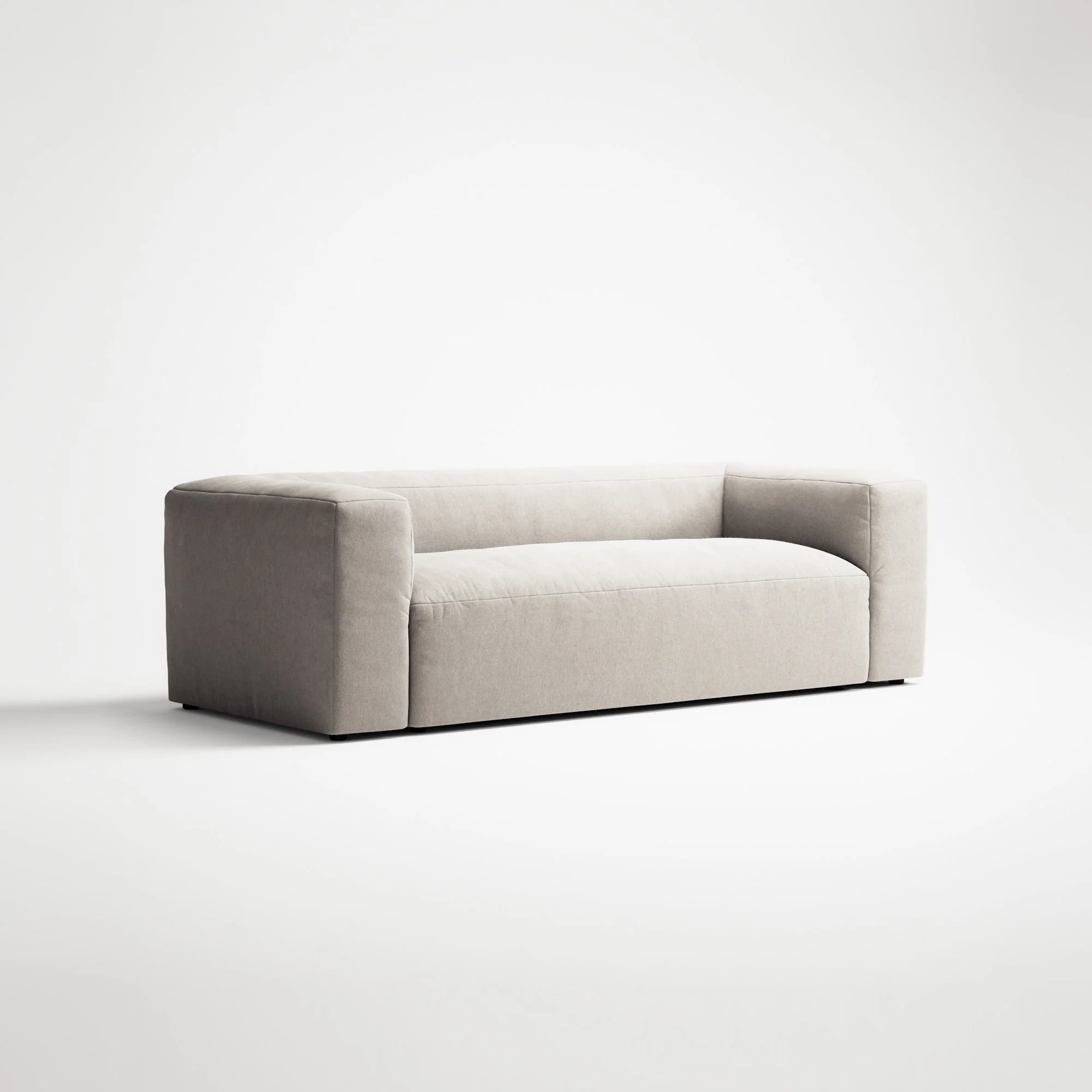 MONOLITH - 2 Seat - Micro Chenille Grey Cream - Image 3