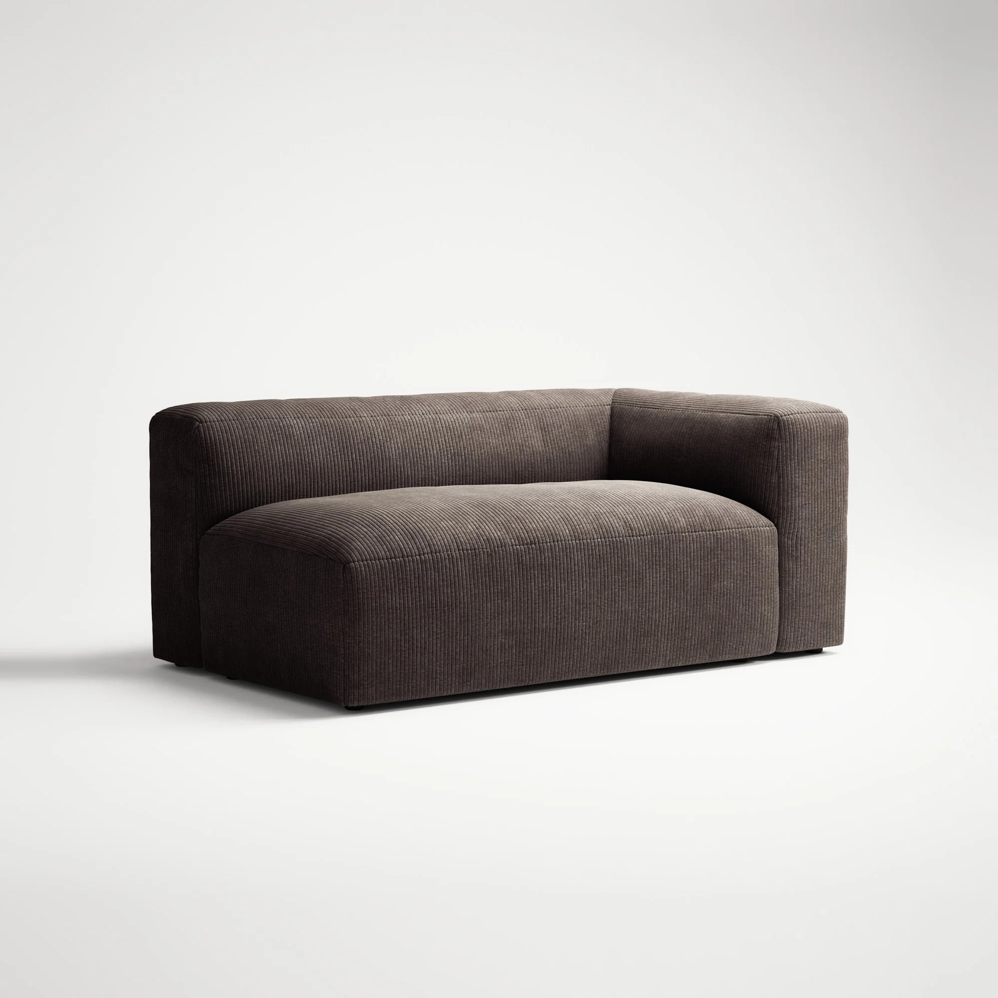MONOLITH - 2 Seat - Right - Bold Corduroy Dark Brown - Image 3