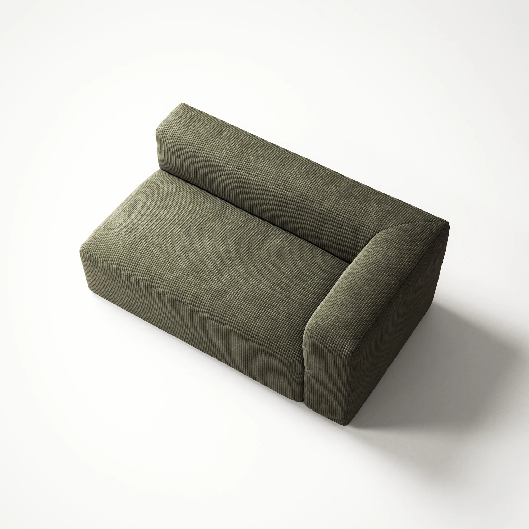 MONOLITH - 2 Seat - Right - Bold Corduroy Moss Green - Image 4