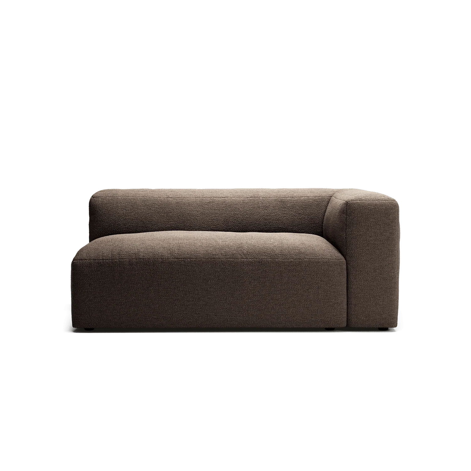 MONOLITH - 2 Seat - Right - Glint Bouclé Dark Brown