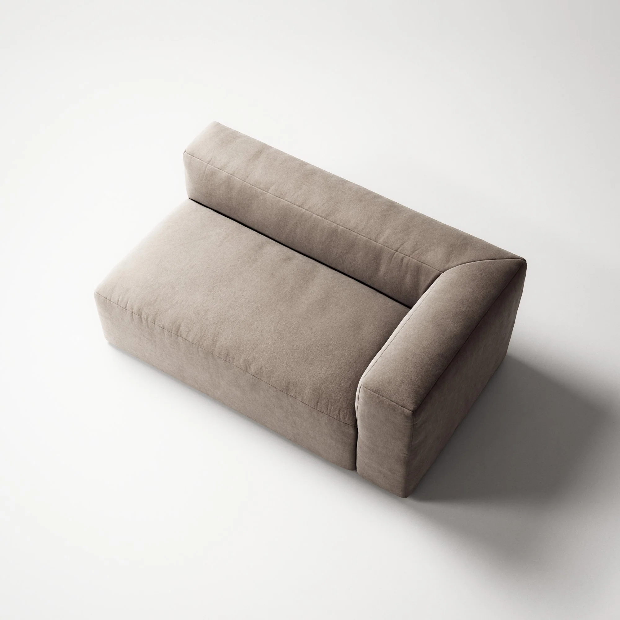 MONOLITH - 2 Seat - Right - Micro Chenille Stone Beige - Image 4
