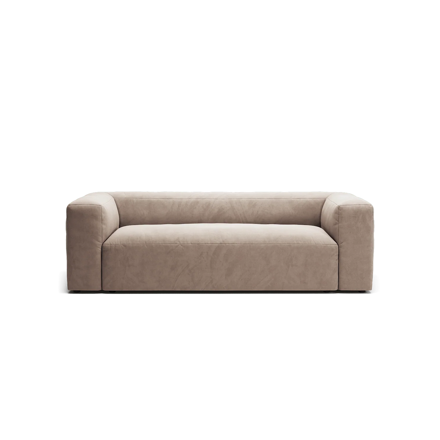 MONOLITH - 2 Seat - Soft Matte Velvet Warm Beige