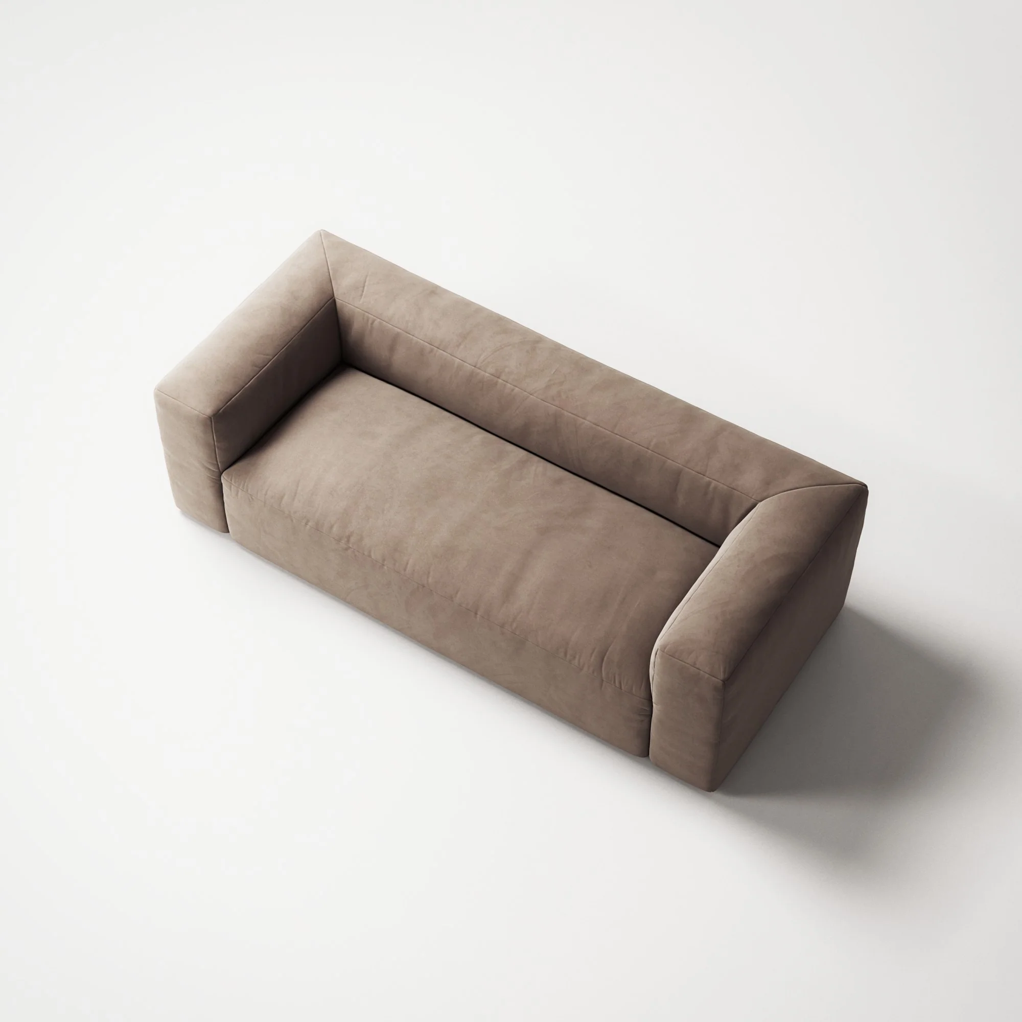 MONOLITH - 2 Seat - Soft Matte Velvet Warm Beige - Image 5