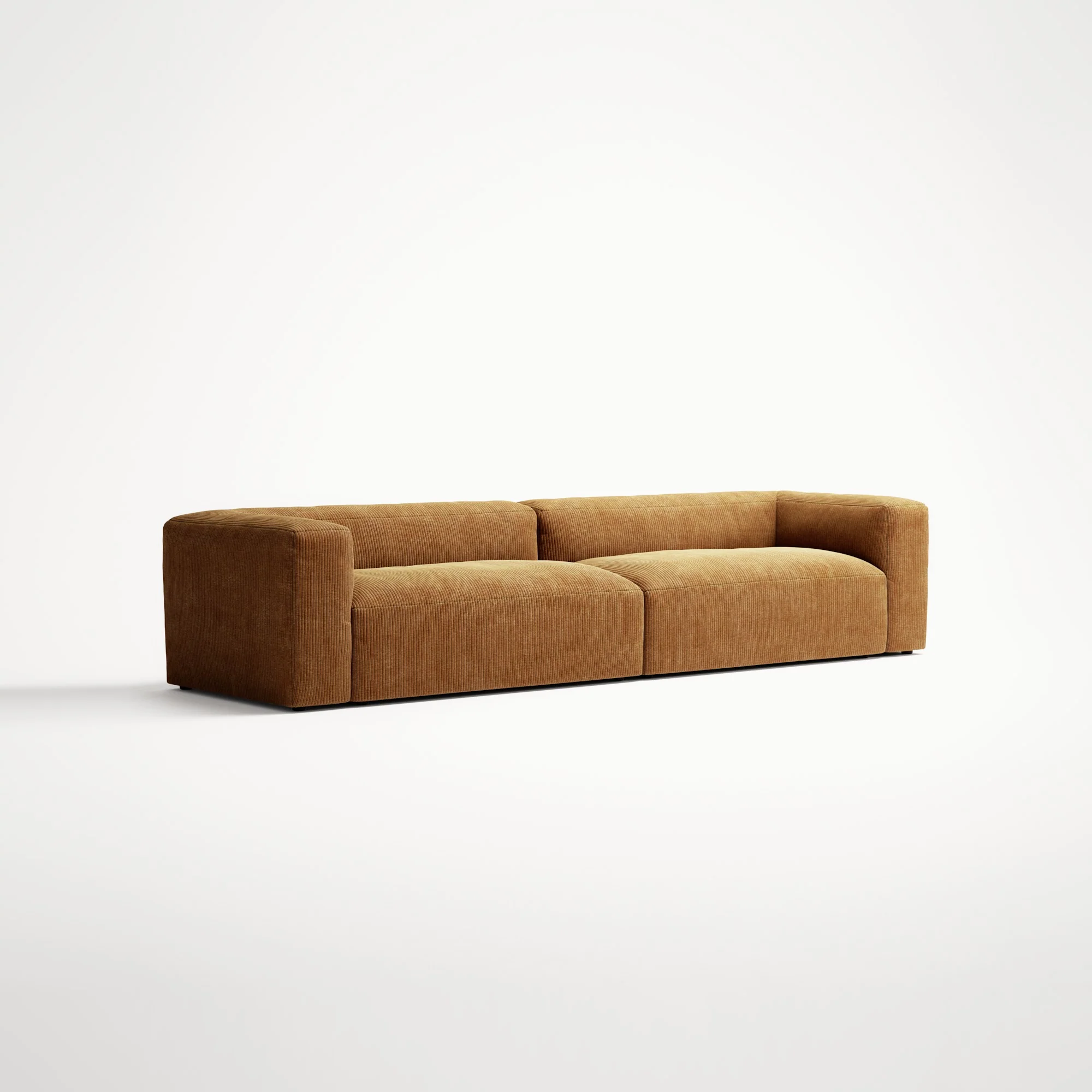 MONOLITH - 4 Seat - Bold Corduroy Burnt Orange - Image 3