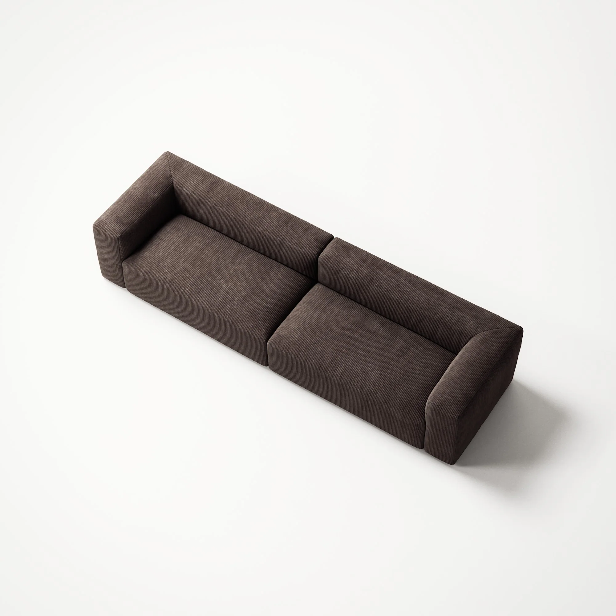 MONOLITH - 4 Seat - Bold Corduroy Dark Brown - Image 4