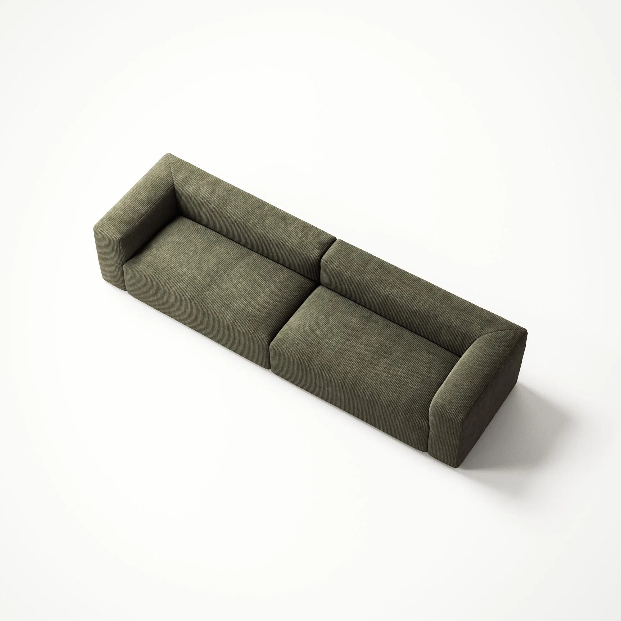 MONOLITH - 4 Seat - Bold Corduroy Moss Green - Image 5