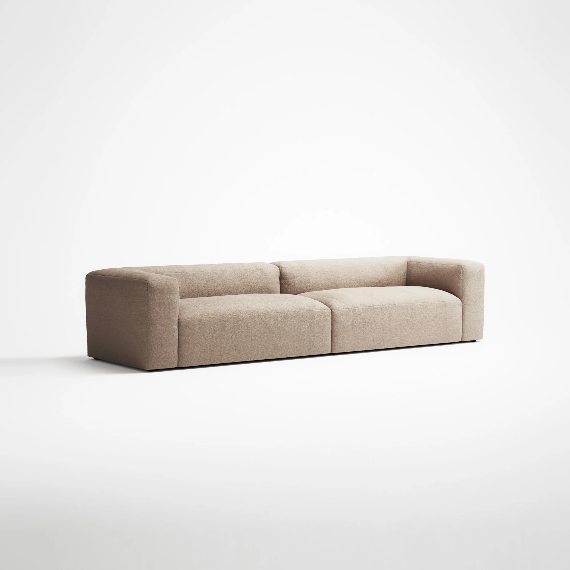 MONOLITH - 4 Seat - Glint Bouclé Chalk Pink - Image 3