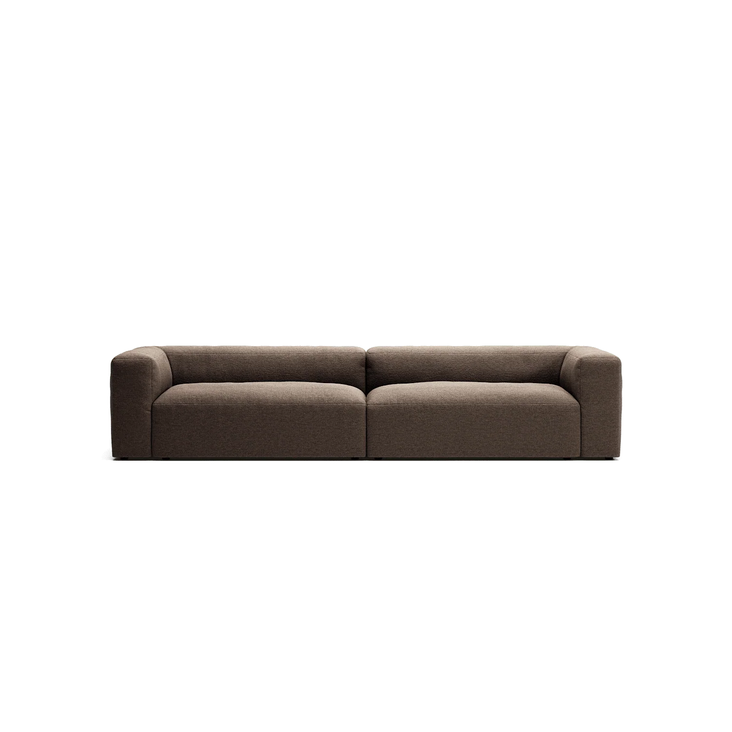 MONOLITH - 4 Seat - Glint Bouclé Dark Brown