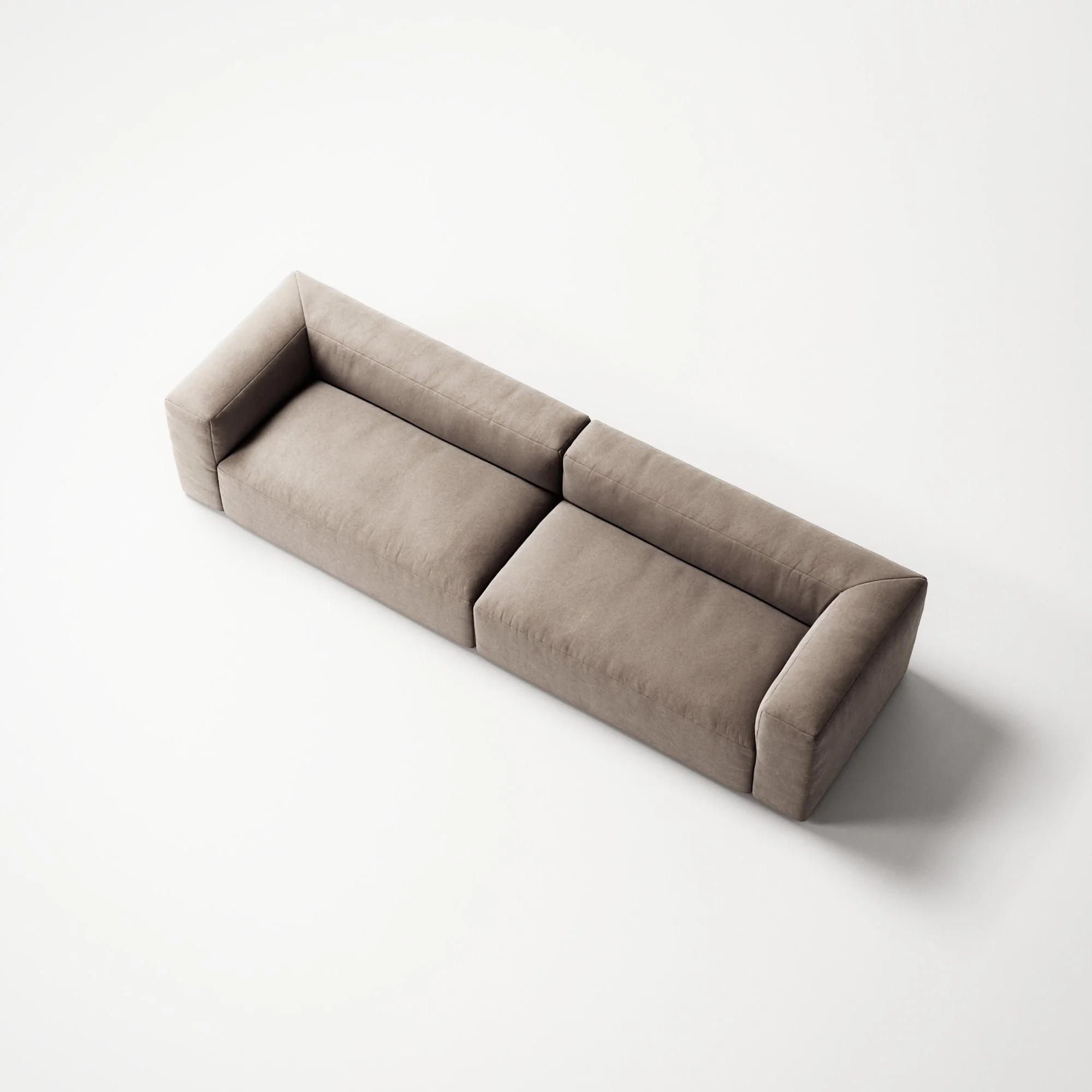 MONOLITH - 4 Seat - Micro Chenille Stone Beige - Image 4