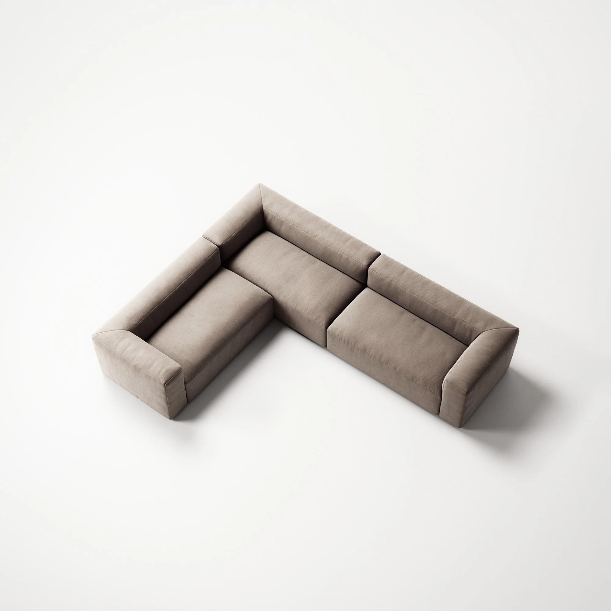 MONOLITH - 5 Seat Corner - Left - Micro Chenille Stone Beige - Image 4