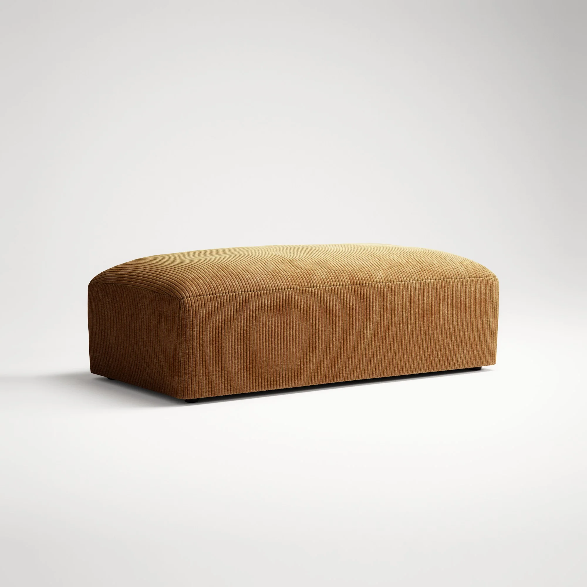 MONOLITH - Pouf - Bold Corduroy Burnt Orange - Image 3