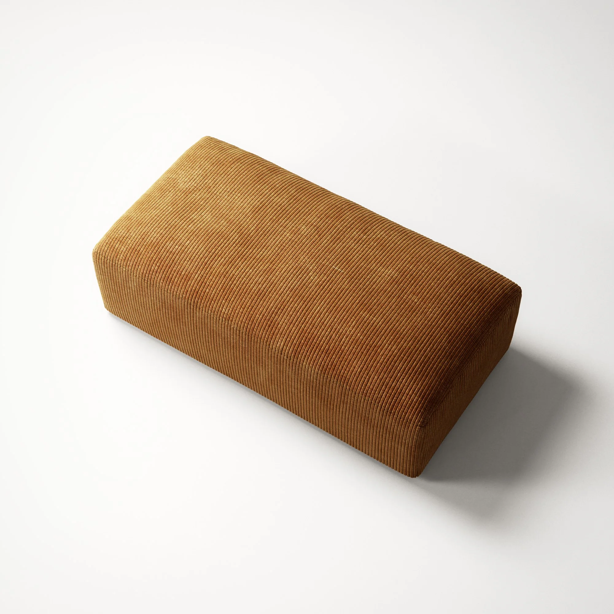 MONOLITH - Pouf - Bold Corduroy Burnt Orange - Image 4