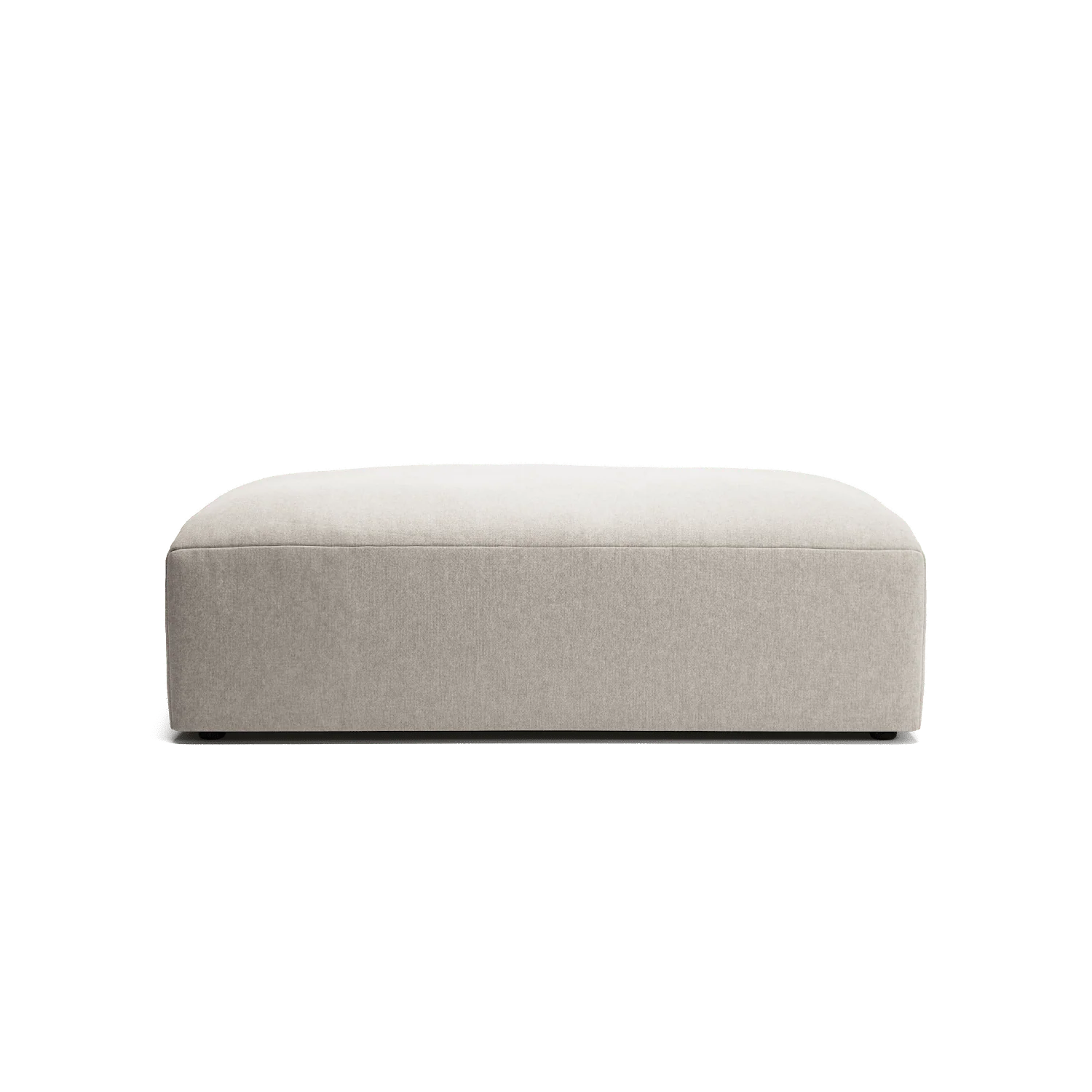 MONOLITH - Pouf - Micro Chenille Grey Cream