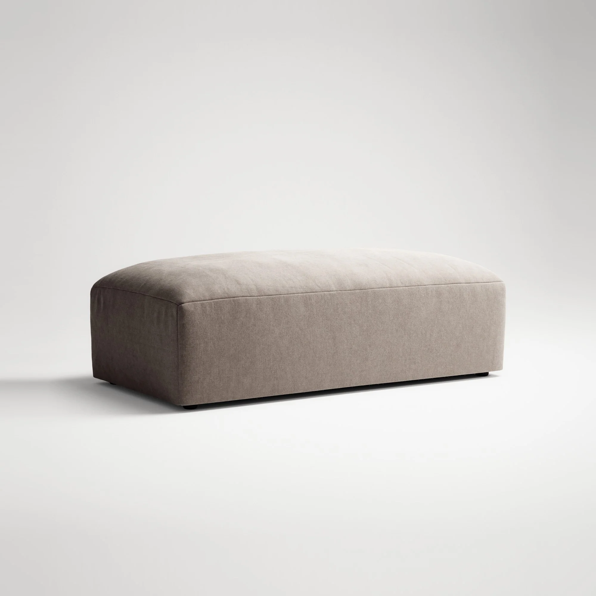 MONOLITH - Pouf - Micro Chenille Stone Beige - Image 3