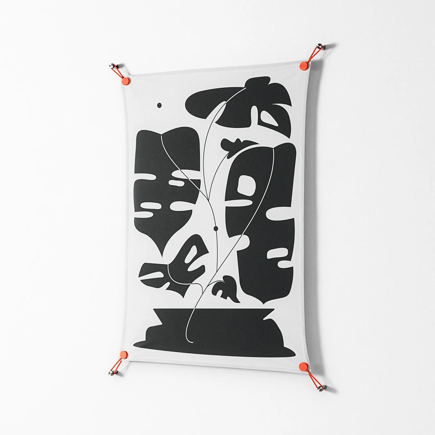 Monstera - Work On Wall - Konrad Blaszczyk - Orange - 70 x 100 cm - Image 2