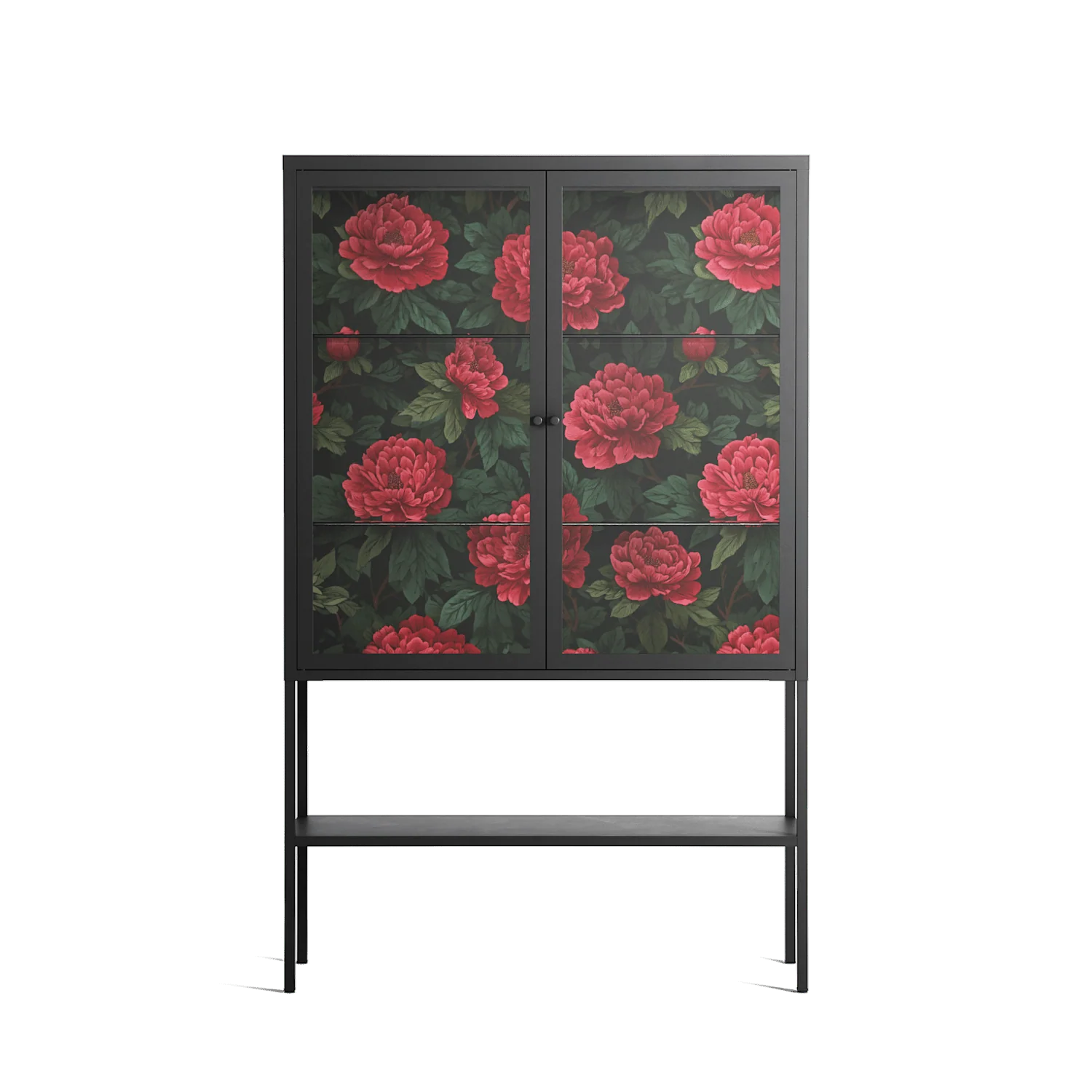 Mormors Rabatt - Loft Cabinet - Nur Rydberg - Antracite - Clear glass
