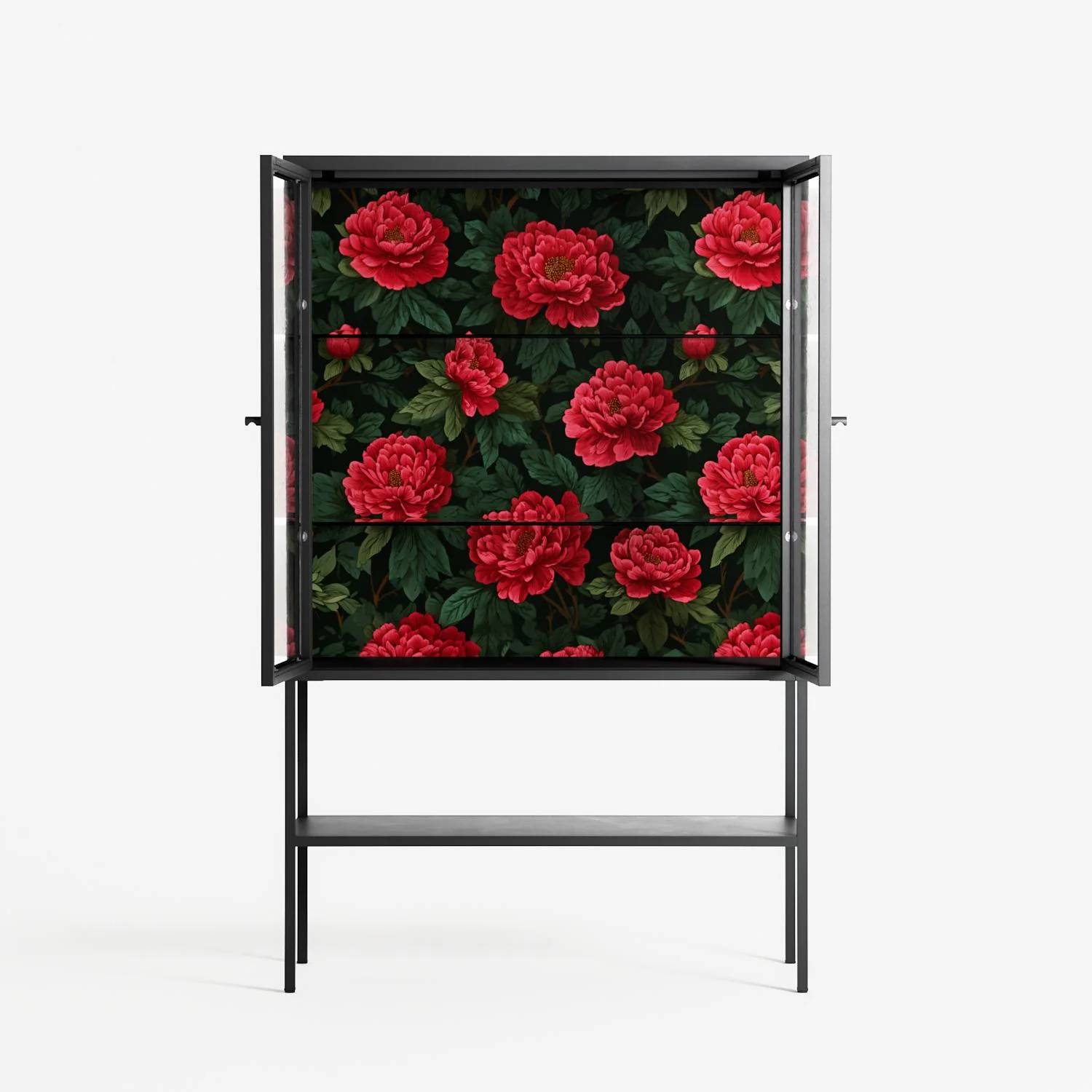 Mormors Rabatt - Loft Cabinet - Nur Rydberg - Antracite - Clear glass - Image 3
