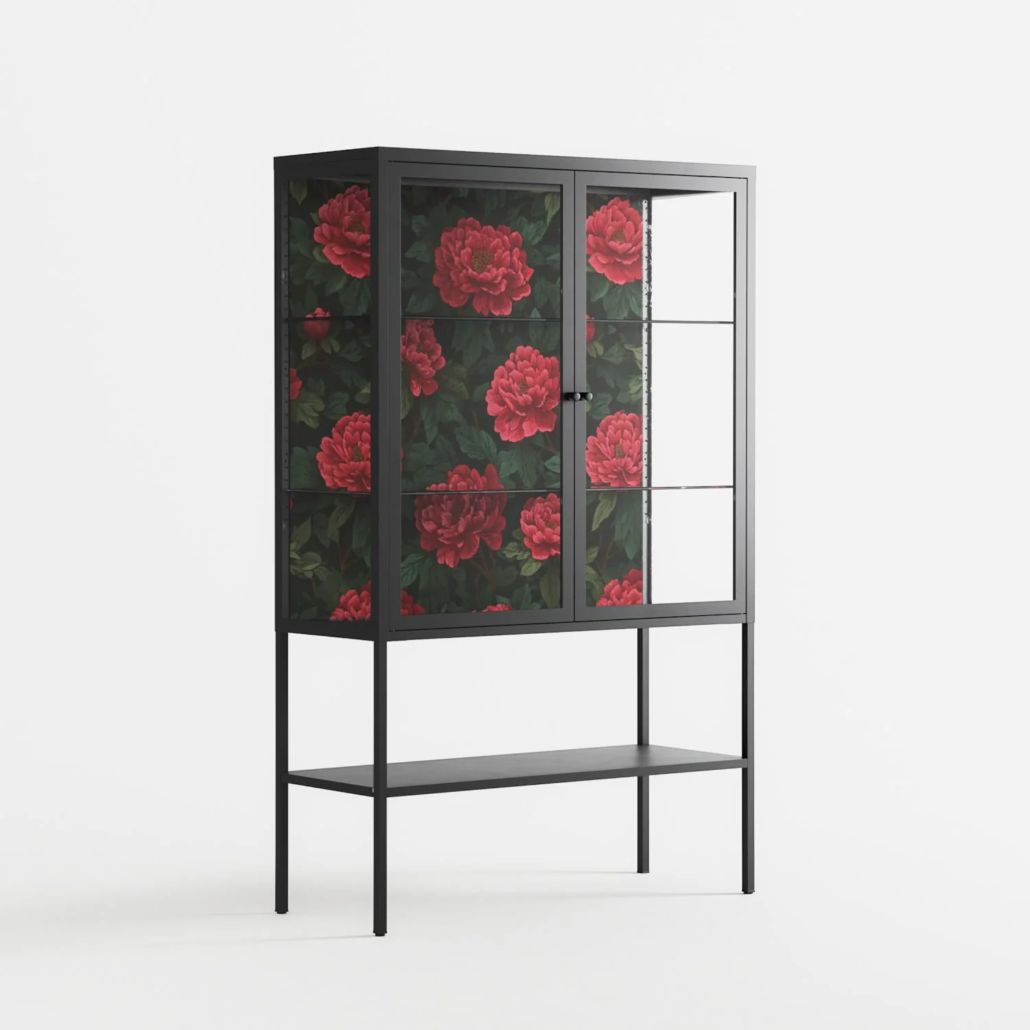 Mormors Rabatt - Loft Cabinet - Nur Rydberg - Antracite - Clear glass - Image 4