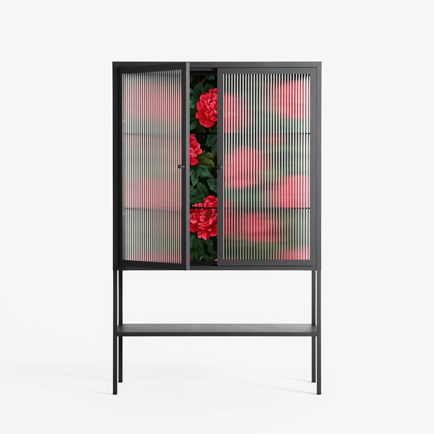 Mormors Rabatt - Loft Cabinet - Nur Rydberg - Antracite - Reeded glass - Image 2