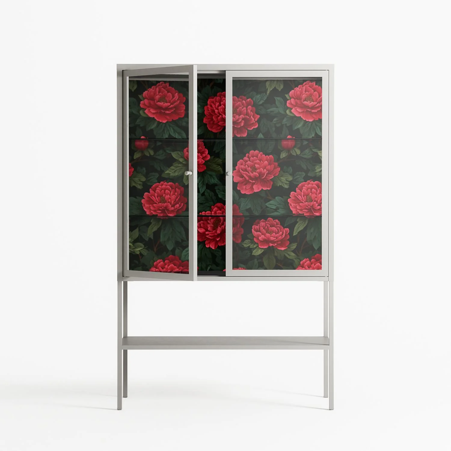 Mormors Rabatt - Loft Cabinet - Nur Rydberg - Chalk - Clear glass - Image 2