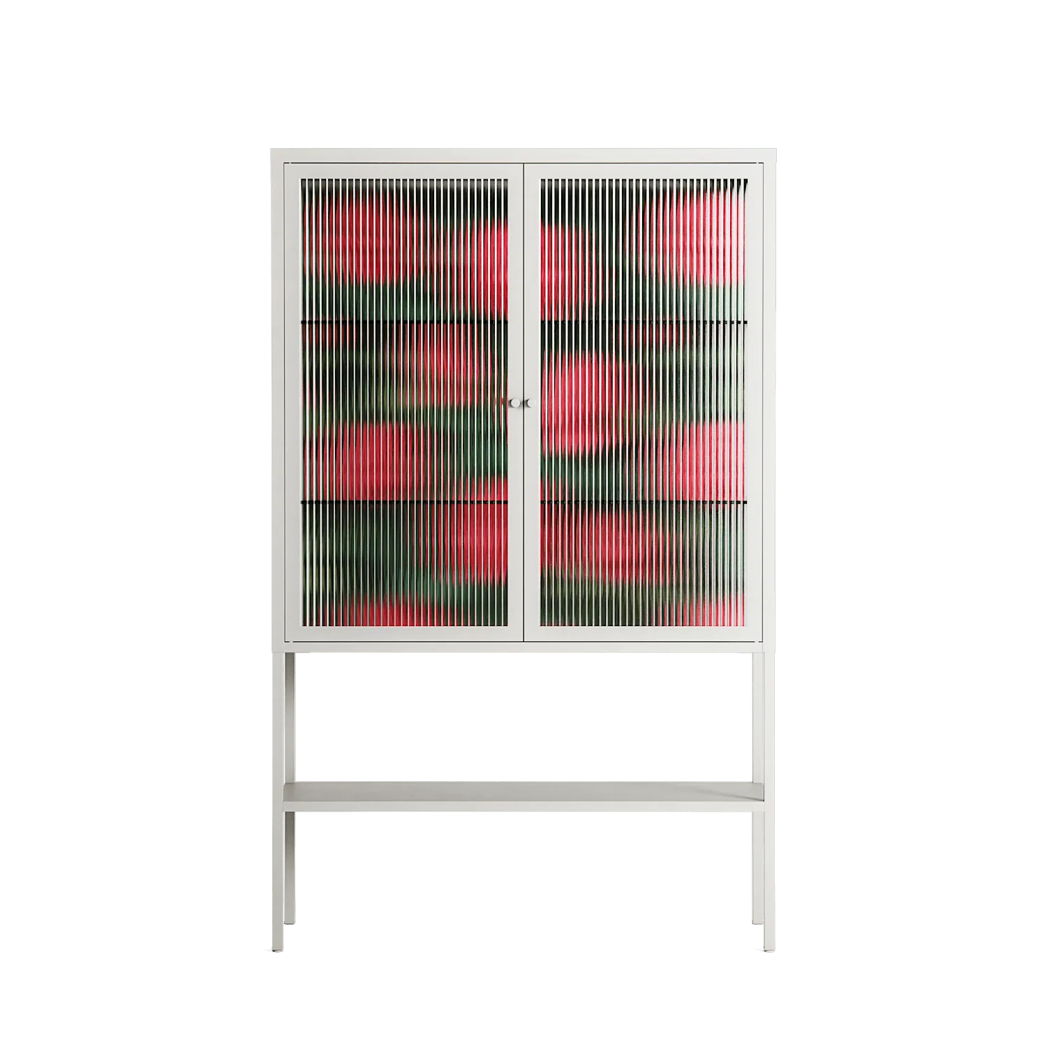 Mormors Rabatt - Loft Cabinet - Nur Rydberg - Chalk - Reeded glass