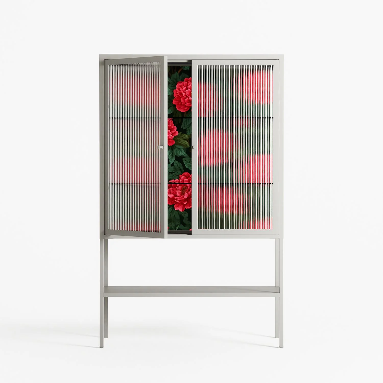 Mormors Rabatt - Loft Cabinet - Nur Rydberg - Chalk - Reeded glass - Image 2