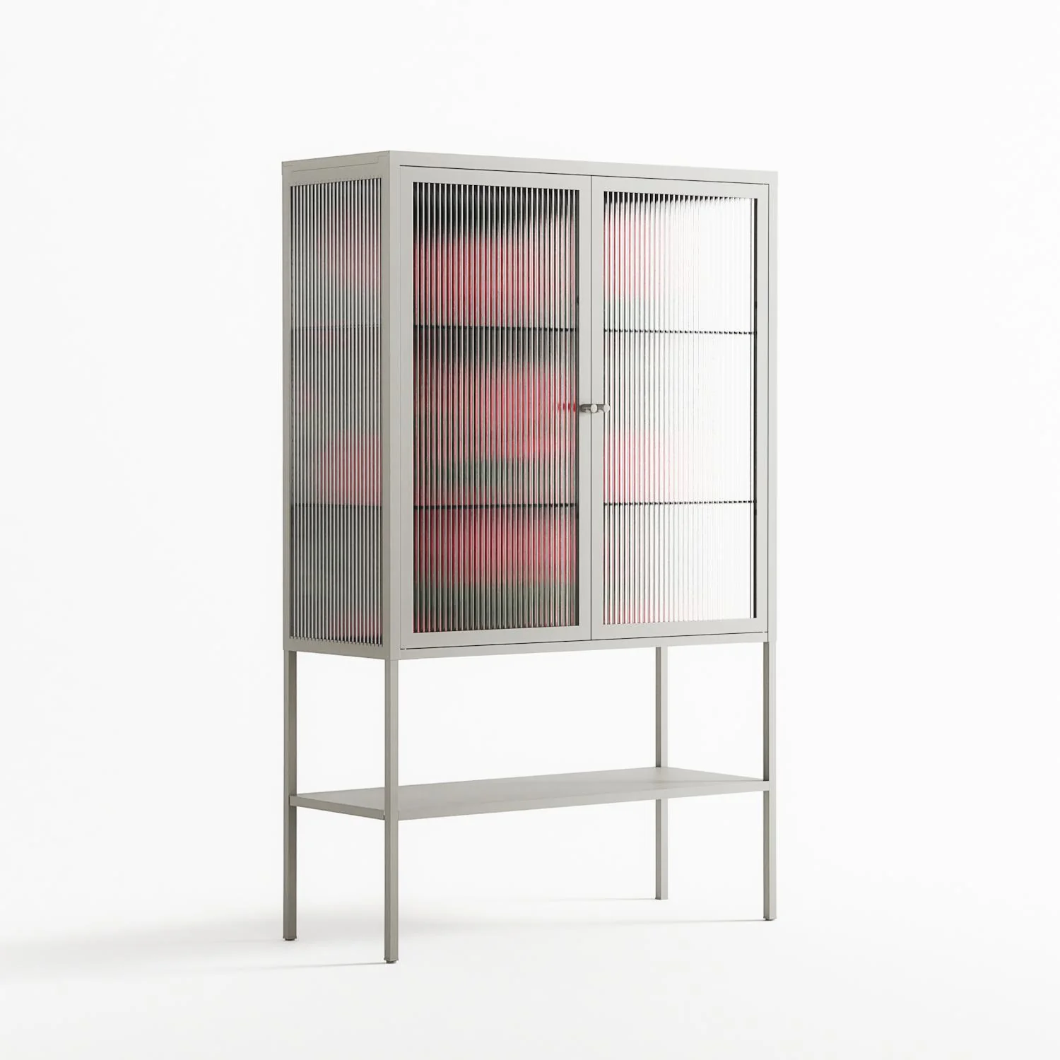 Mormors Rabatt - Loft Cabinet - Nur Rydberg - Chalk - Reeded glass - Image 4