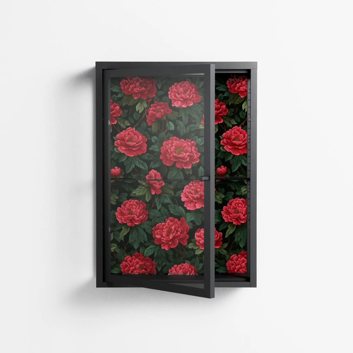 Mormors Rabatt - Wall Cabinet - Nur Rydberg - Antracite - Clear glass - Image 2