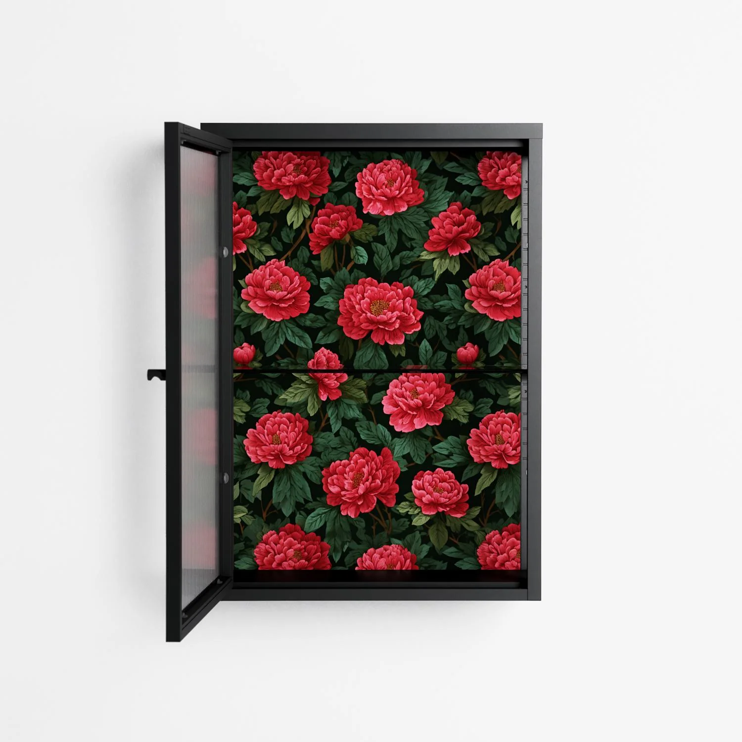 Mormors Rabatt - Wall Cabinet - Nur Rydberg - Antracite - Reeded glass - Image 3
