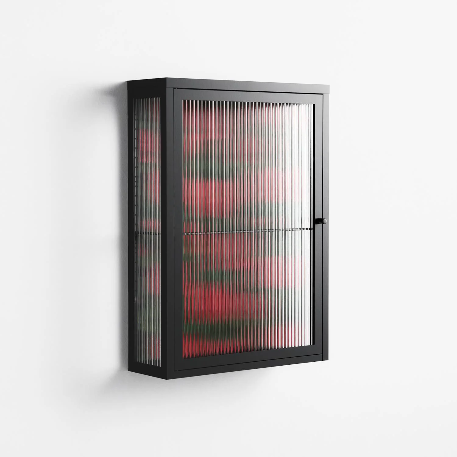 Mormors Rabatt - Wall Cabinet - Nur Rydberg - Antracite - Reeded glass - Image 4