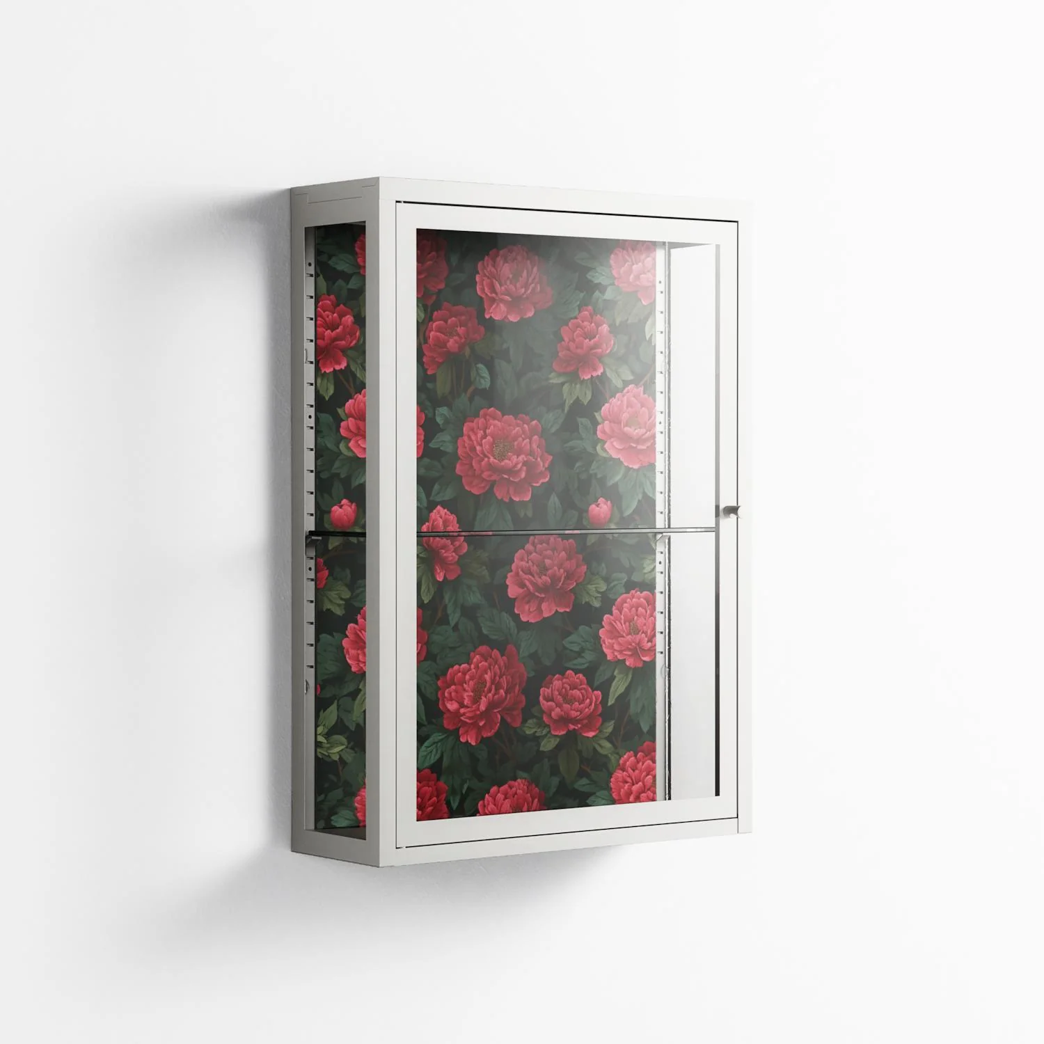 Mormors Rabatt - Wall Cabinet - Nur Rydberg - Chalk - Clear glass - Image 4